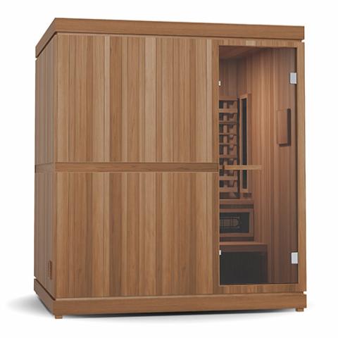 Finnmark FD-5 Trinity XL Infrared & 4-Person Home Sauna with Infrared and Traditional Sauna Heater | FD-KN005