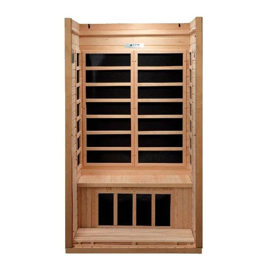 Golden Designs Dynamic Santiago 2-person Low EMF (Under 8MG) FAR Infrared Sauna (Canadian Hemlock)