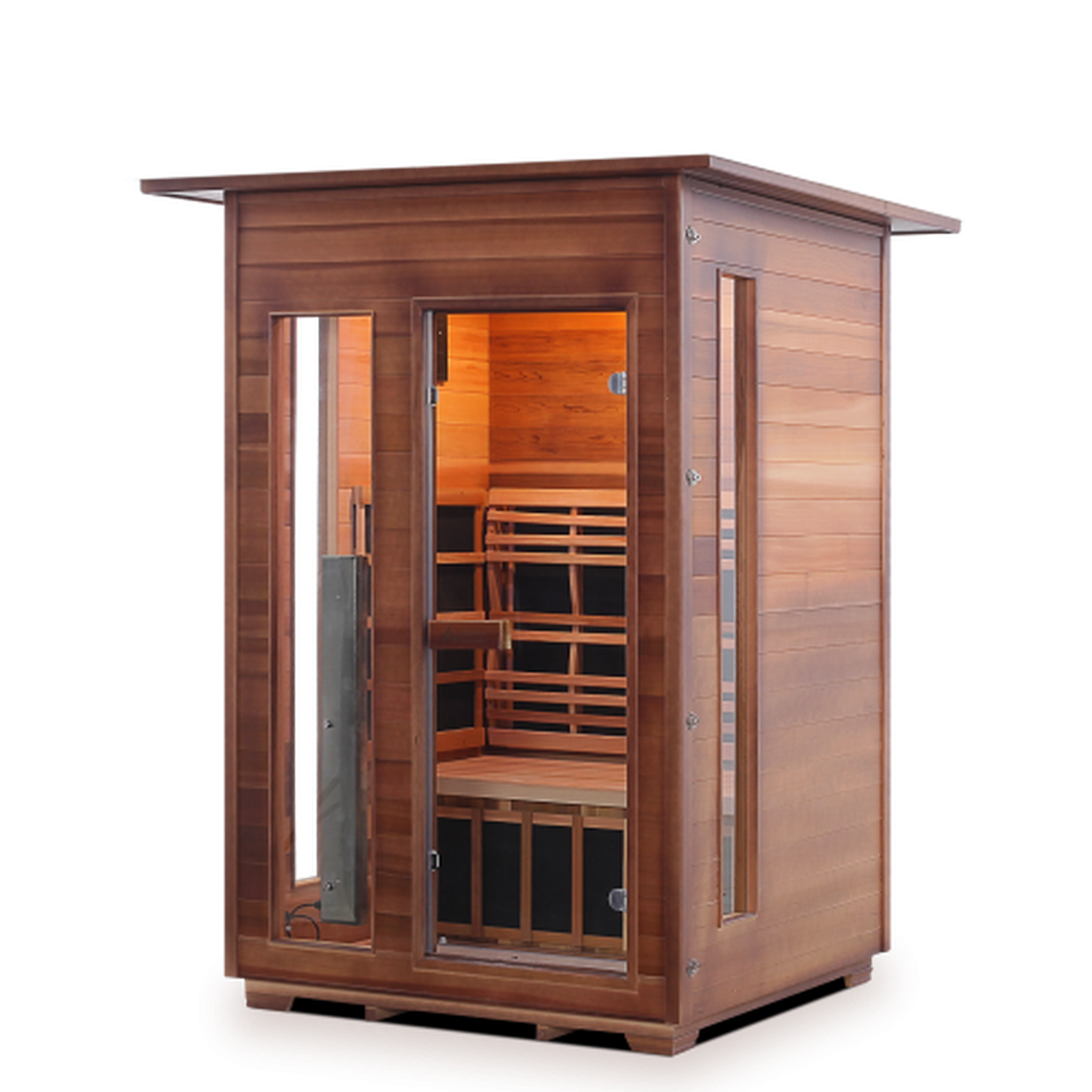 Enlighten Rustic Full Spectrum Infrared Sauna - 2 Person Sauna