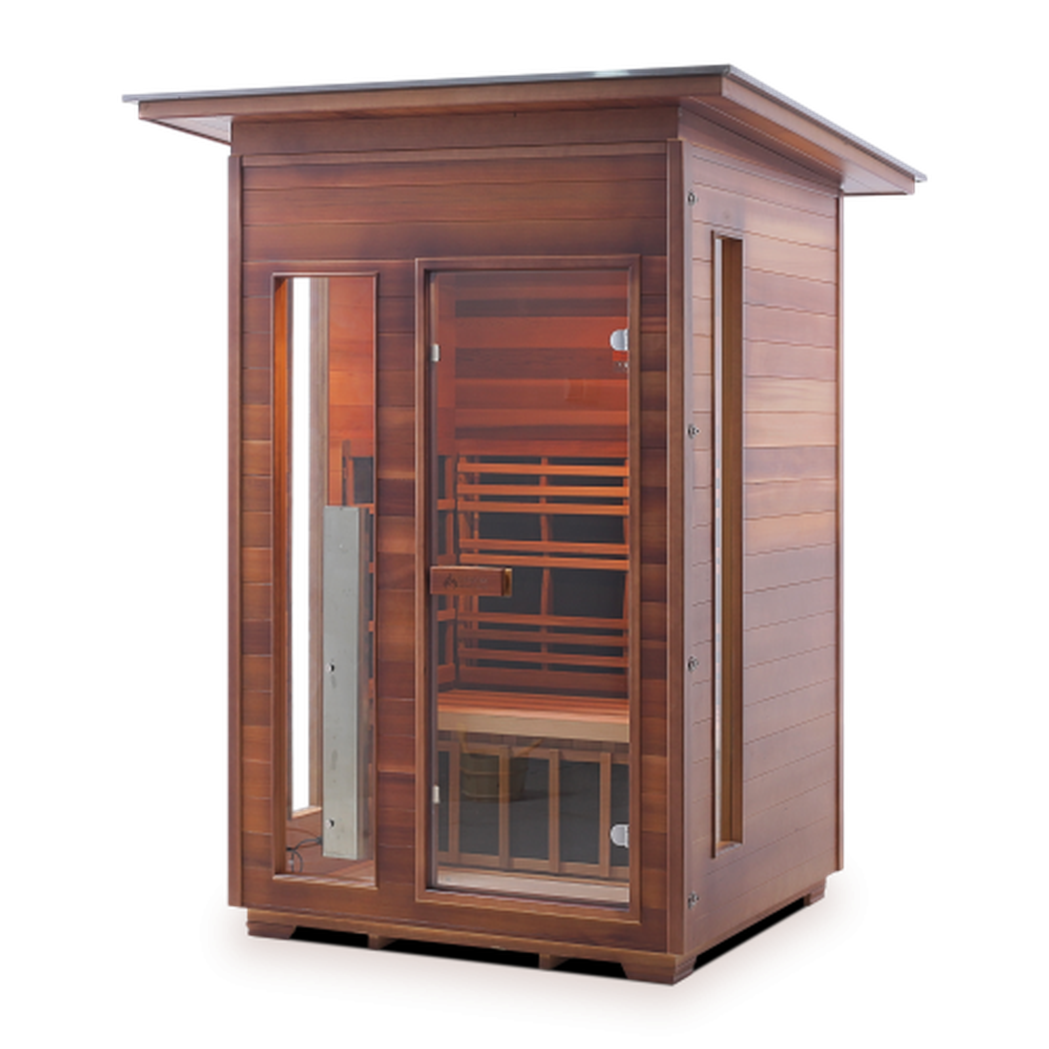 Enlighten Rustic Full Spectrum Infrared Sauna - 2 Person Sauna