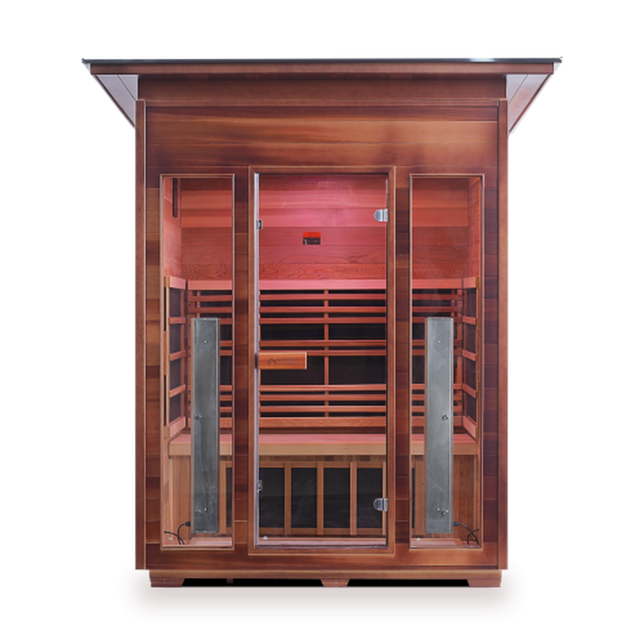 Enlighten Rustic Full Spectrum Infrared Sauna - 3 Person Sauna