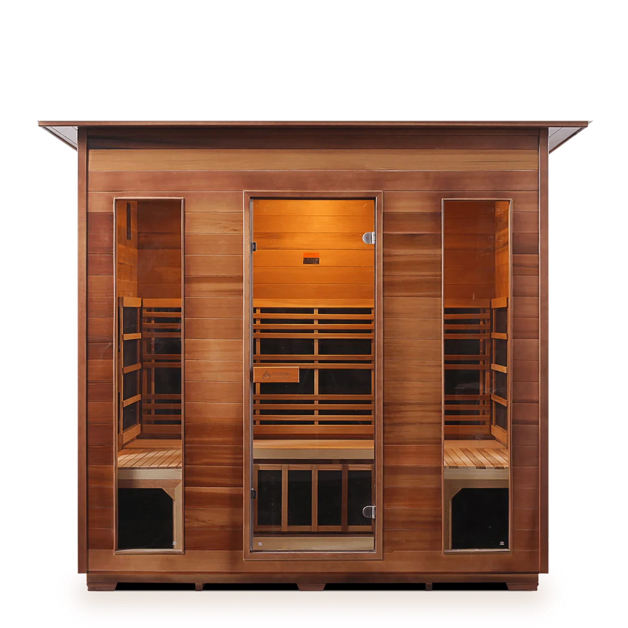 Enlighten Full Spectrum Infrared RUSTIC Sauna - 5 Person Sauna