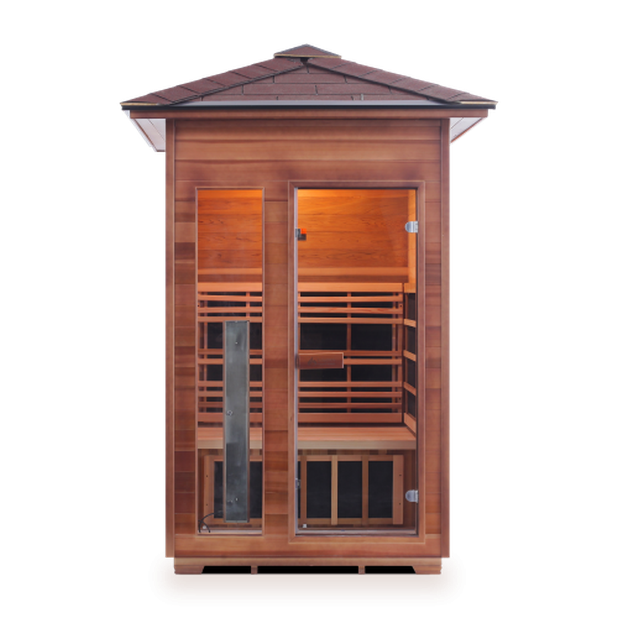 Enlighten Rustic Full Spectrum Infrared Sauna - 2 Person Sauna