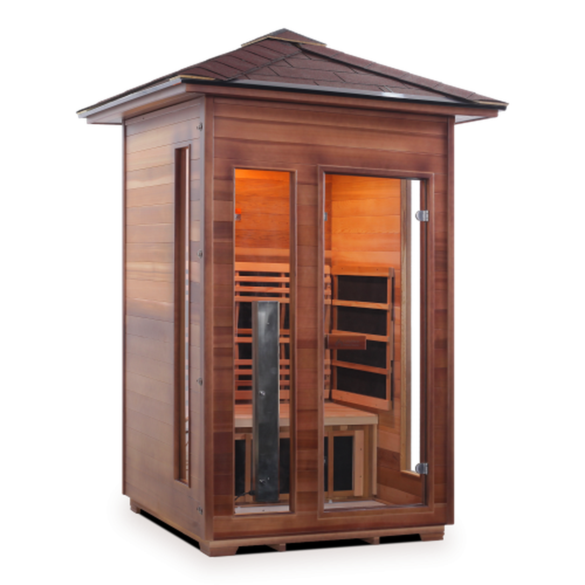 Enlighten Rustic Full Spectrum Infrared Sauna - 2 Person Sauna