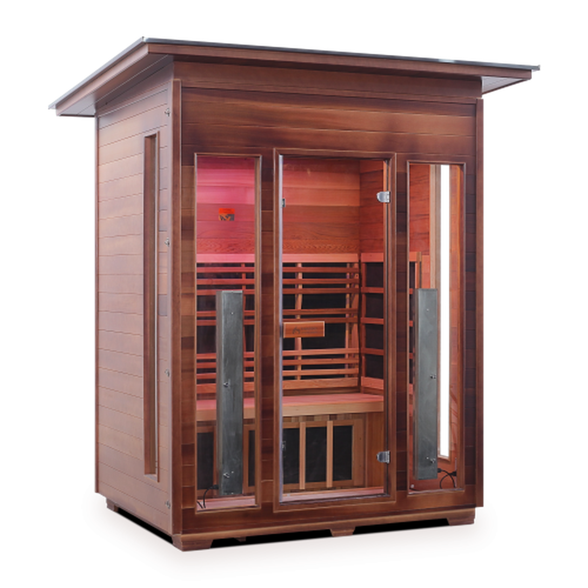 Enlighten Rustic Full Spectrum Infrared Sauna - 3 Person Sauna