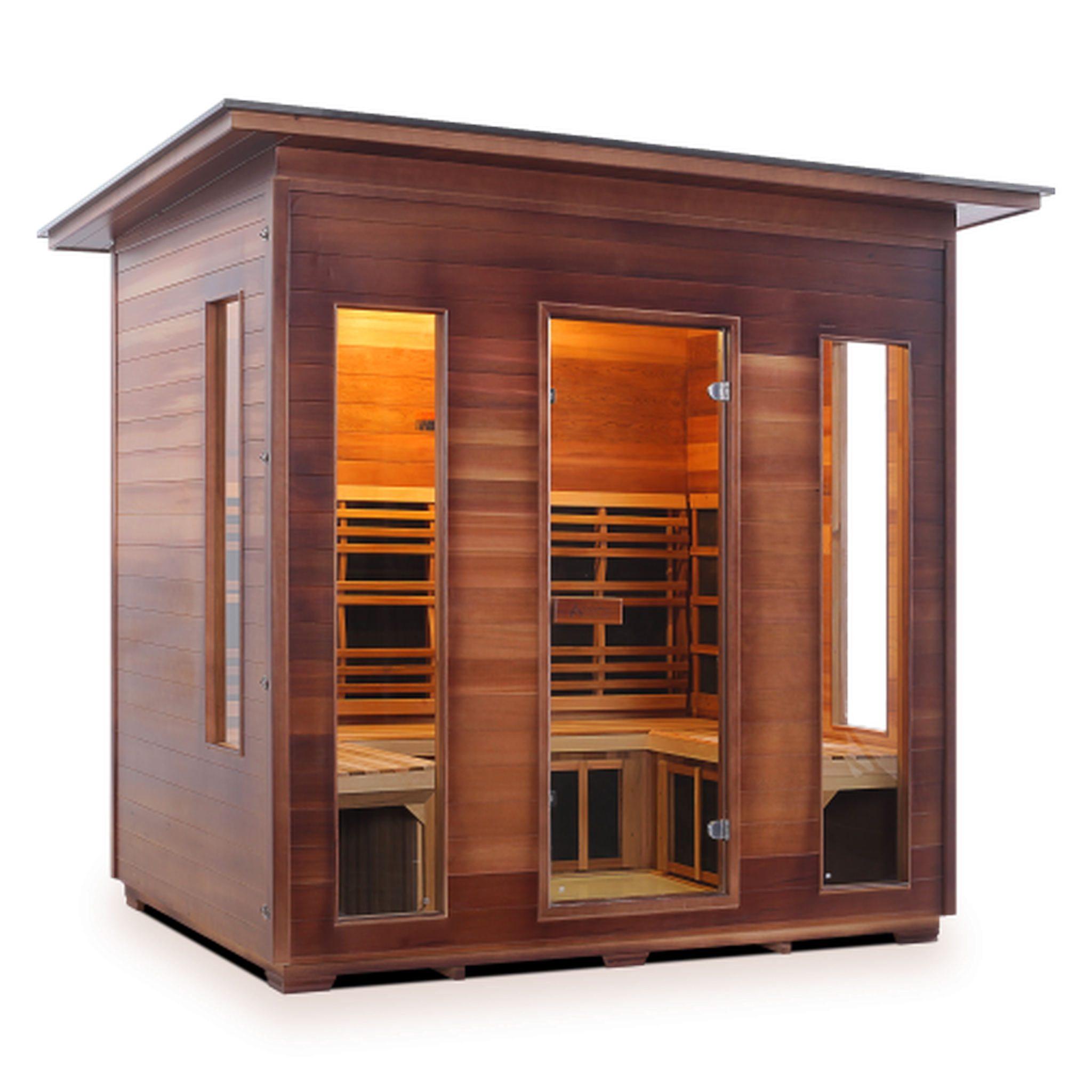 Enlighten Full Spectrum Infrared RUSTIC Sauna - 5 Person Sauna