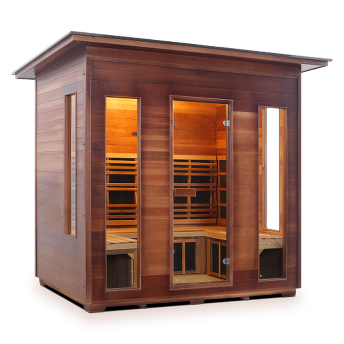 Enlighten Full Spectrum Infrared RUSTIC Sauna - 5 Person Sauna