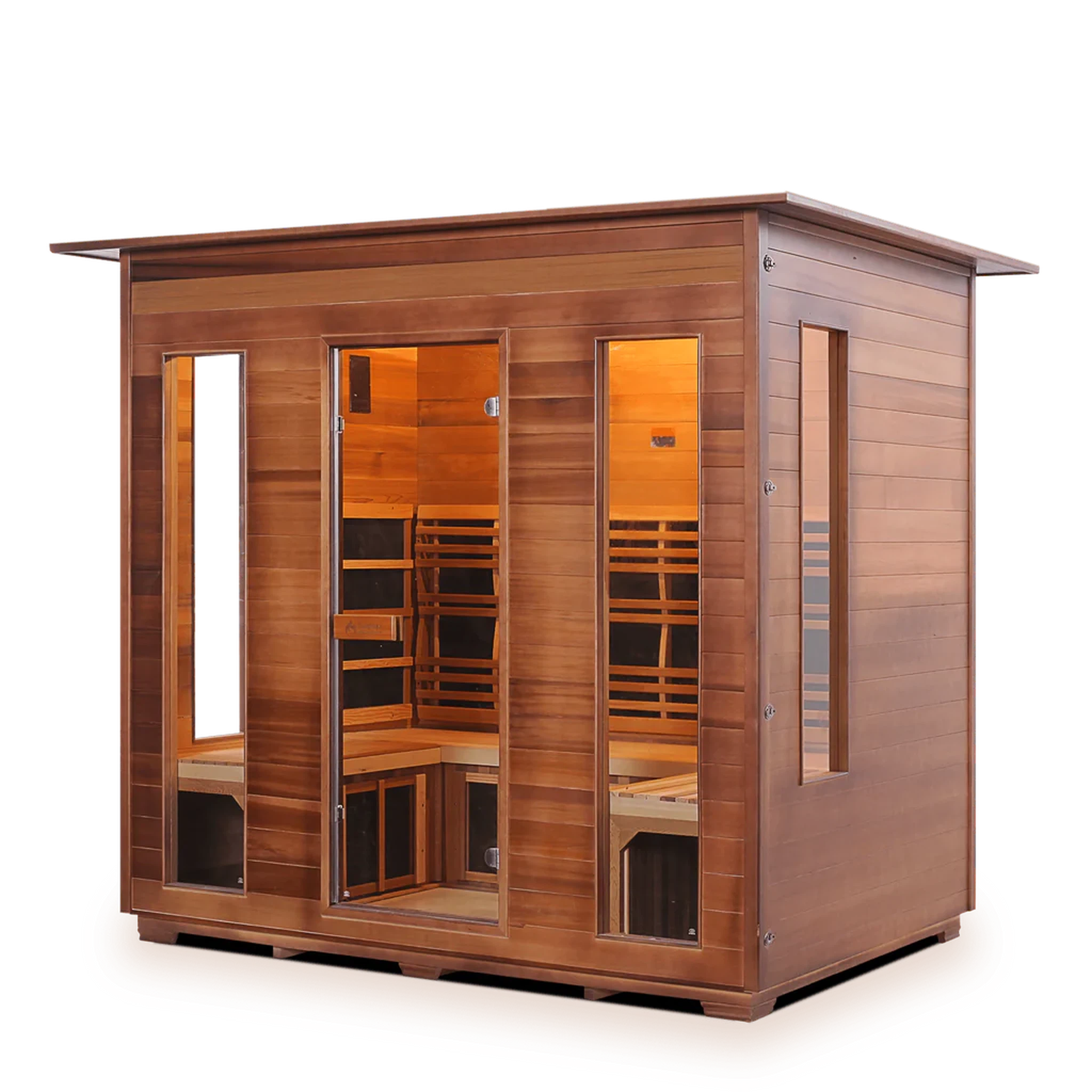 Enlighten Full Spectrum Infrared RUSTIC Sauna - 5 Person Sauna