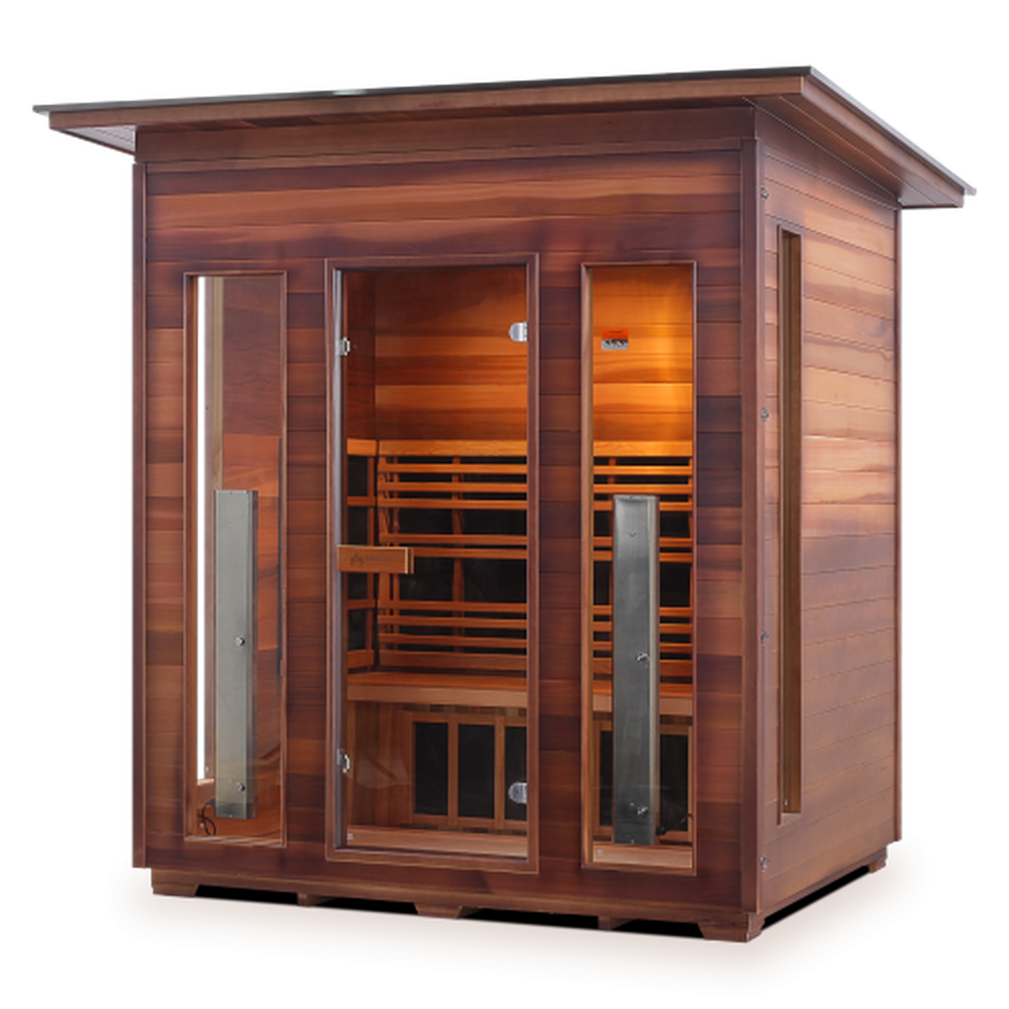 Enlighten Full Spectrum RUSTIC Infrared Sauna - 4 Person Sauna