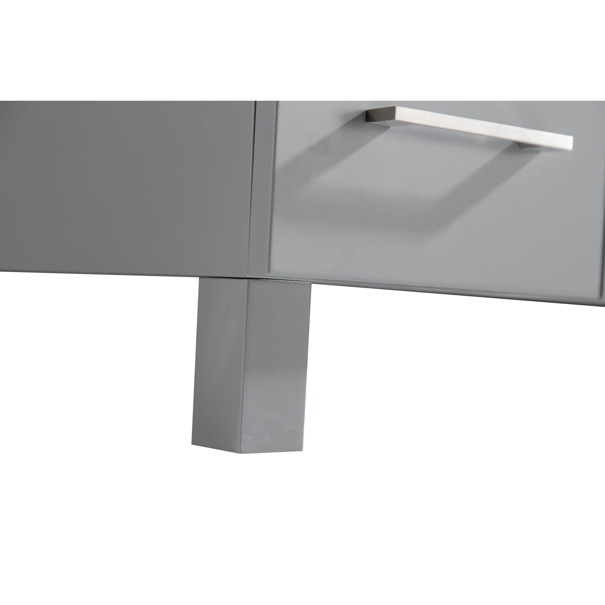 Nova 32" Grey Bathroom Vanity with White Ceramic Basin Countertop