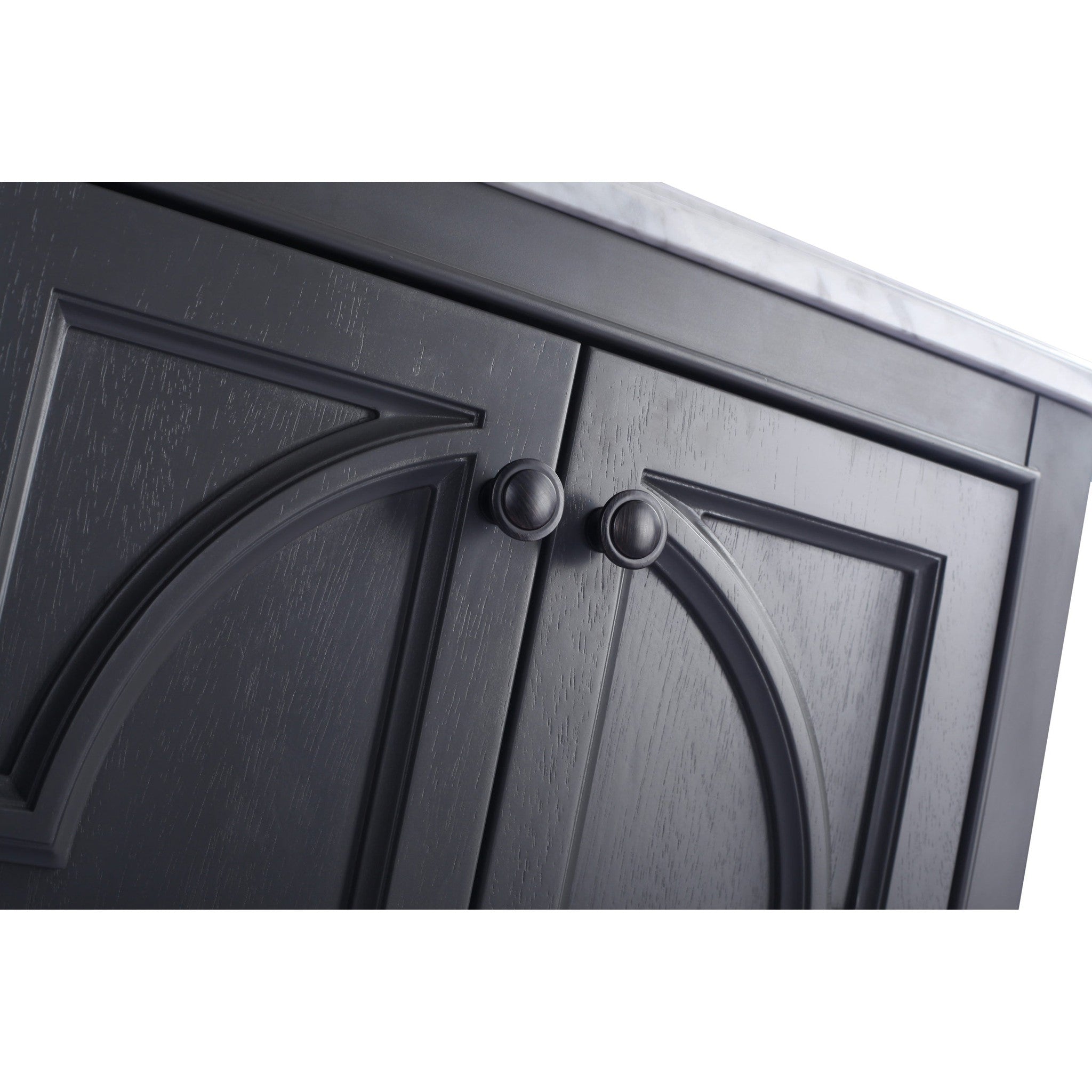 Odyssey 24" Maple Grey Bathroom Vanity with Black Wood Marble Countertop