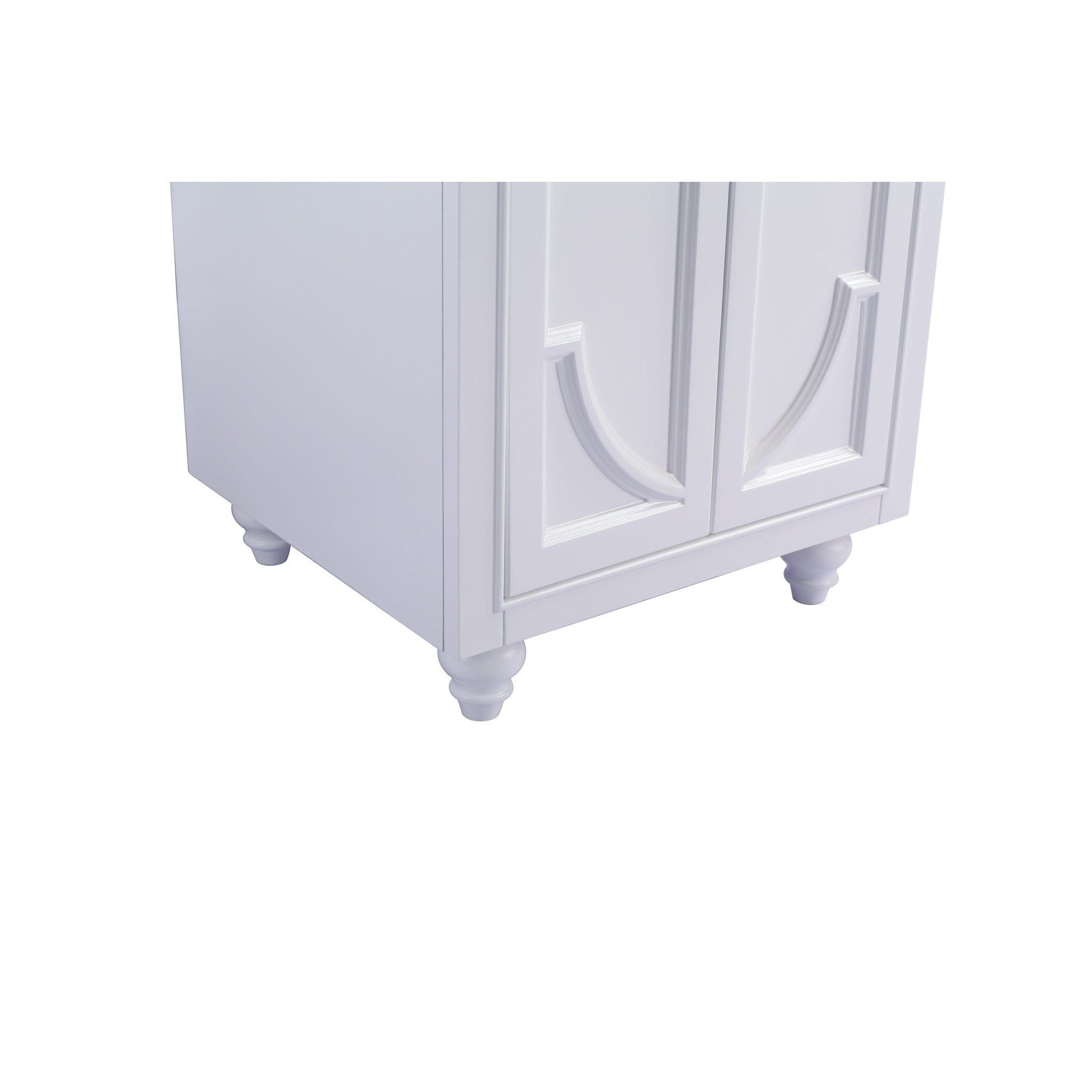 Odyssey 24" White Bathroom Vanity with Matte White VIVA Stone Solid Surface Countertop