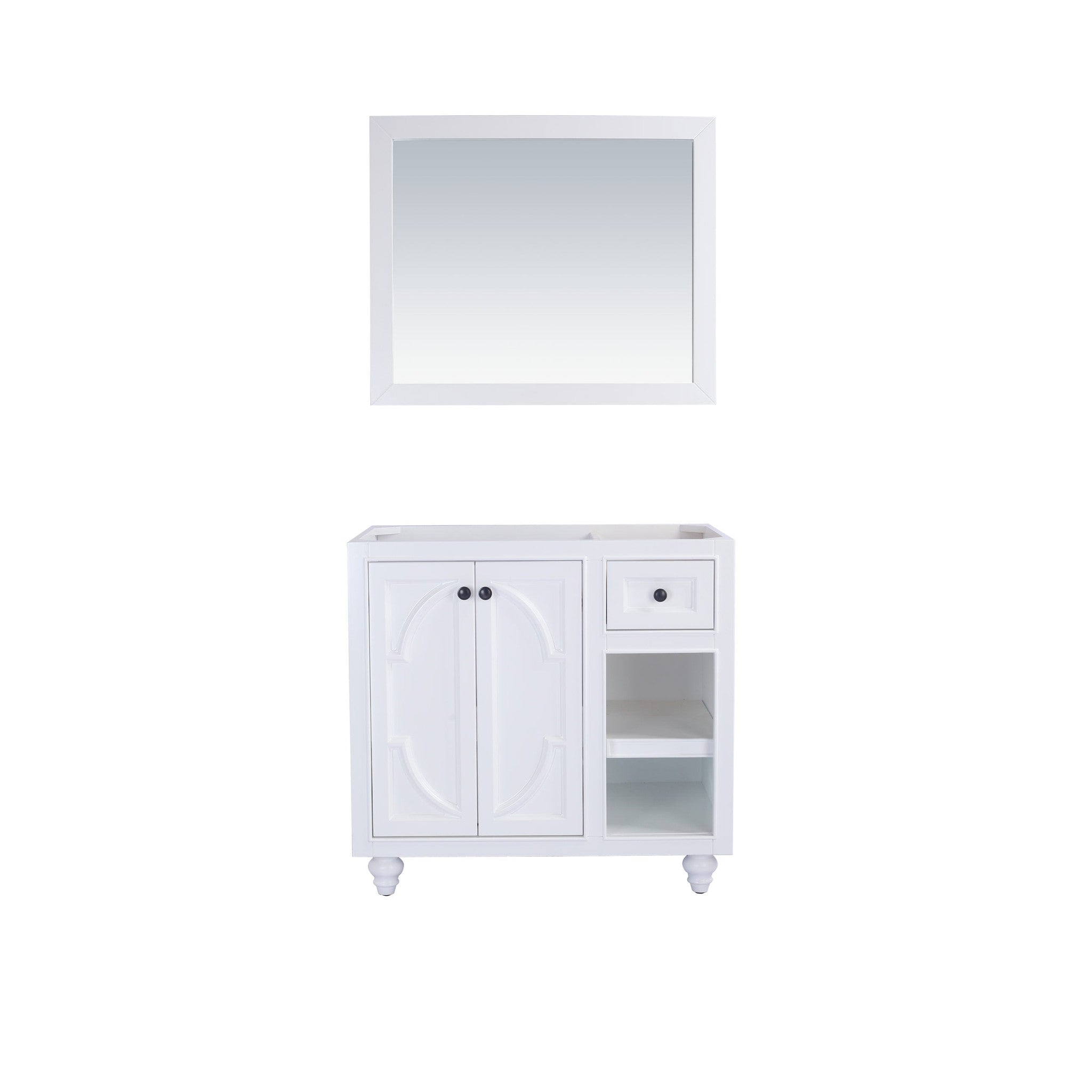 Odyssey 36" White Bathroom Vanity Cabinet