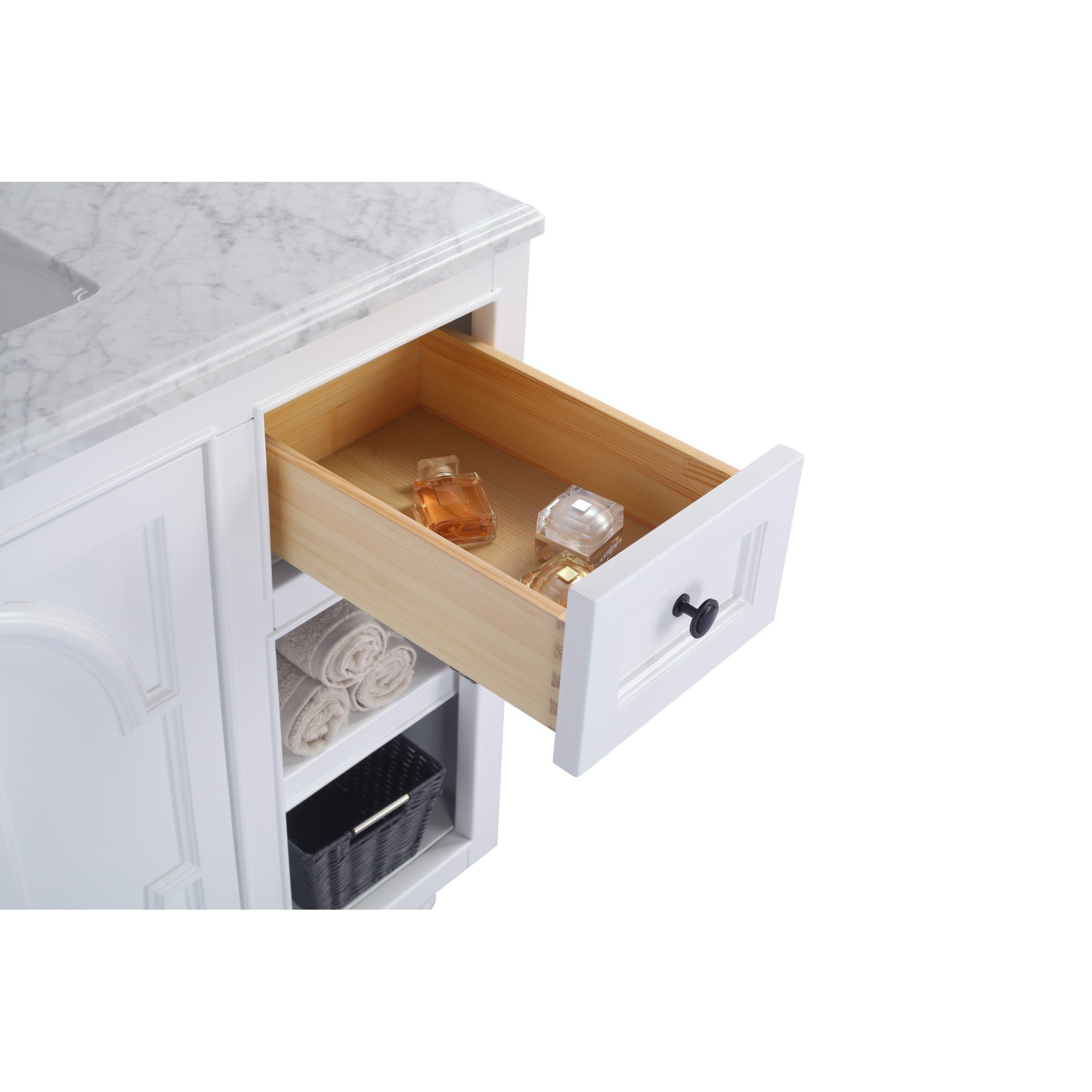 Odyssey 36" White Bathroom Vanity Cabinet