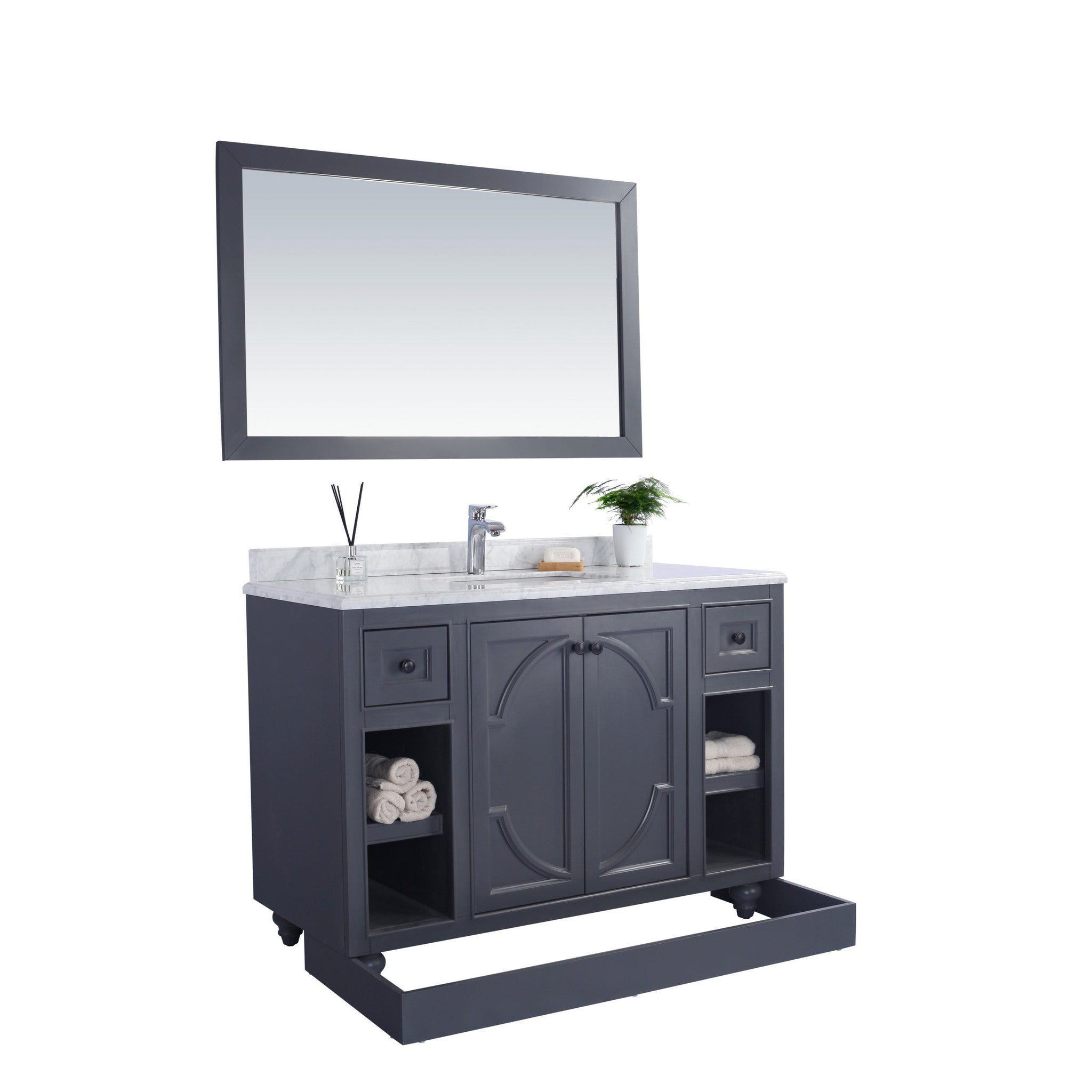 Odyssey 48" Maple Grey Bathroom Vanity Cabinet