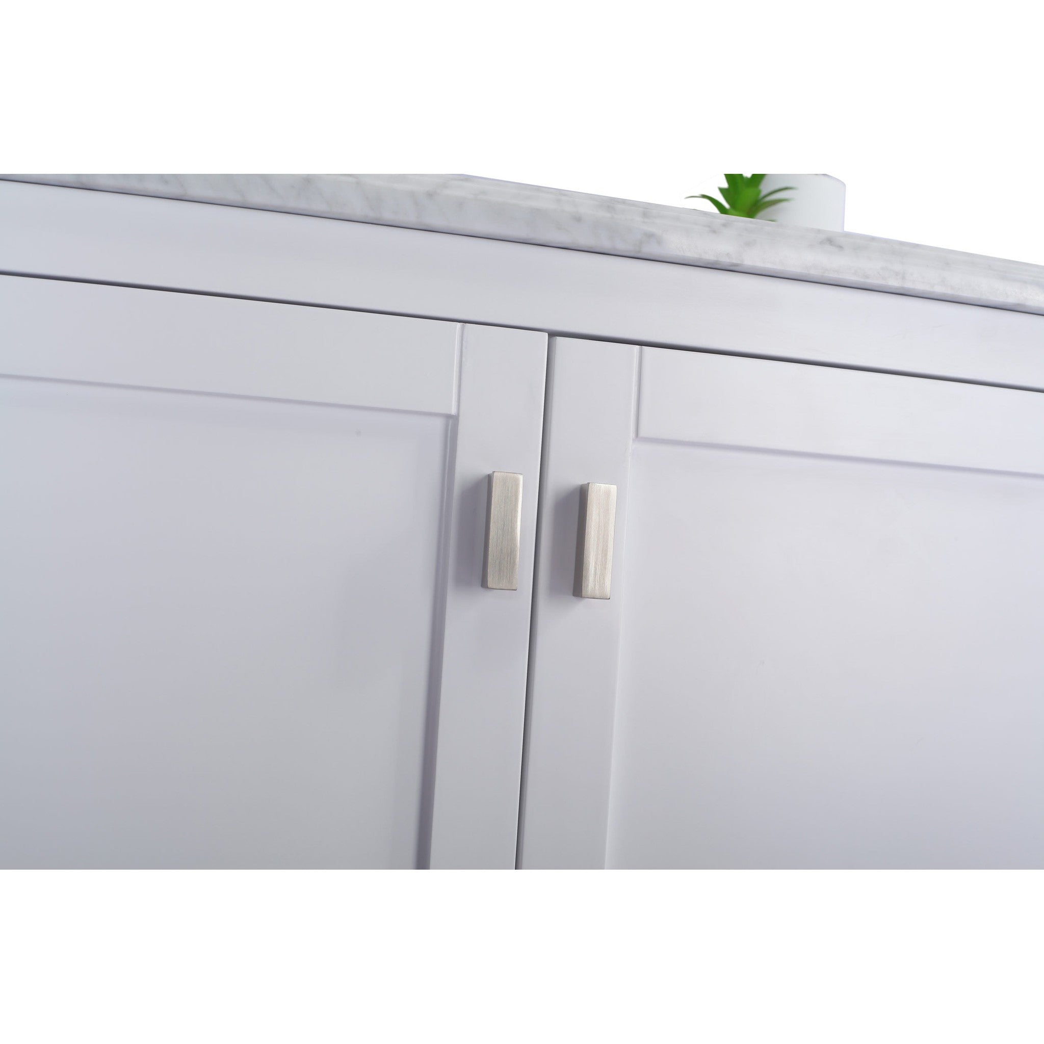 Wilson 36" White Bathroom Vanity with Matte White VIVA Stone Solid Surface Countertop