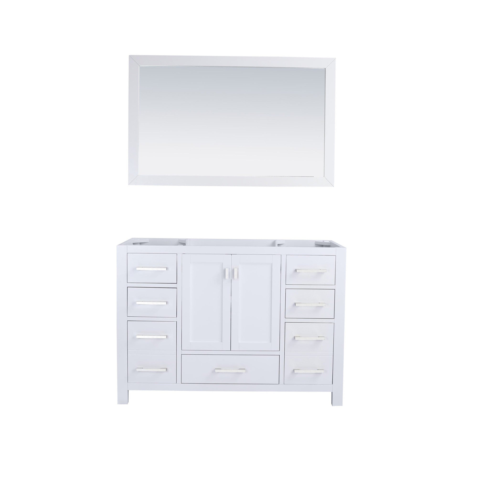 Wilson 48" White Bathroom Vanity Cabinet