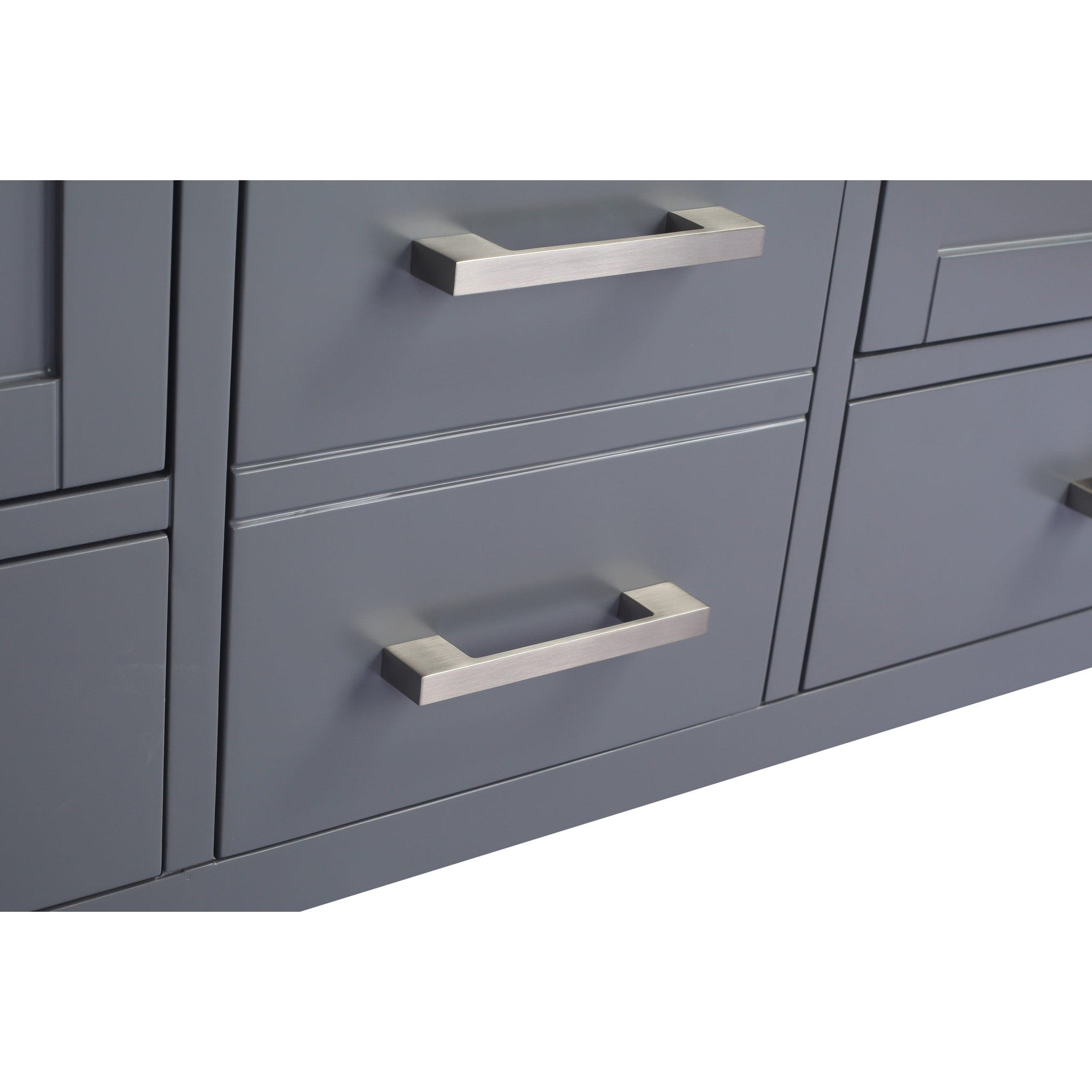 Wilson 60" Grey Double Sink Bathroom Vanity Cabinet