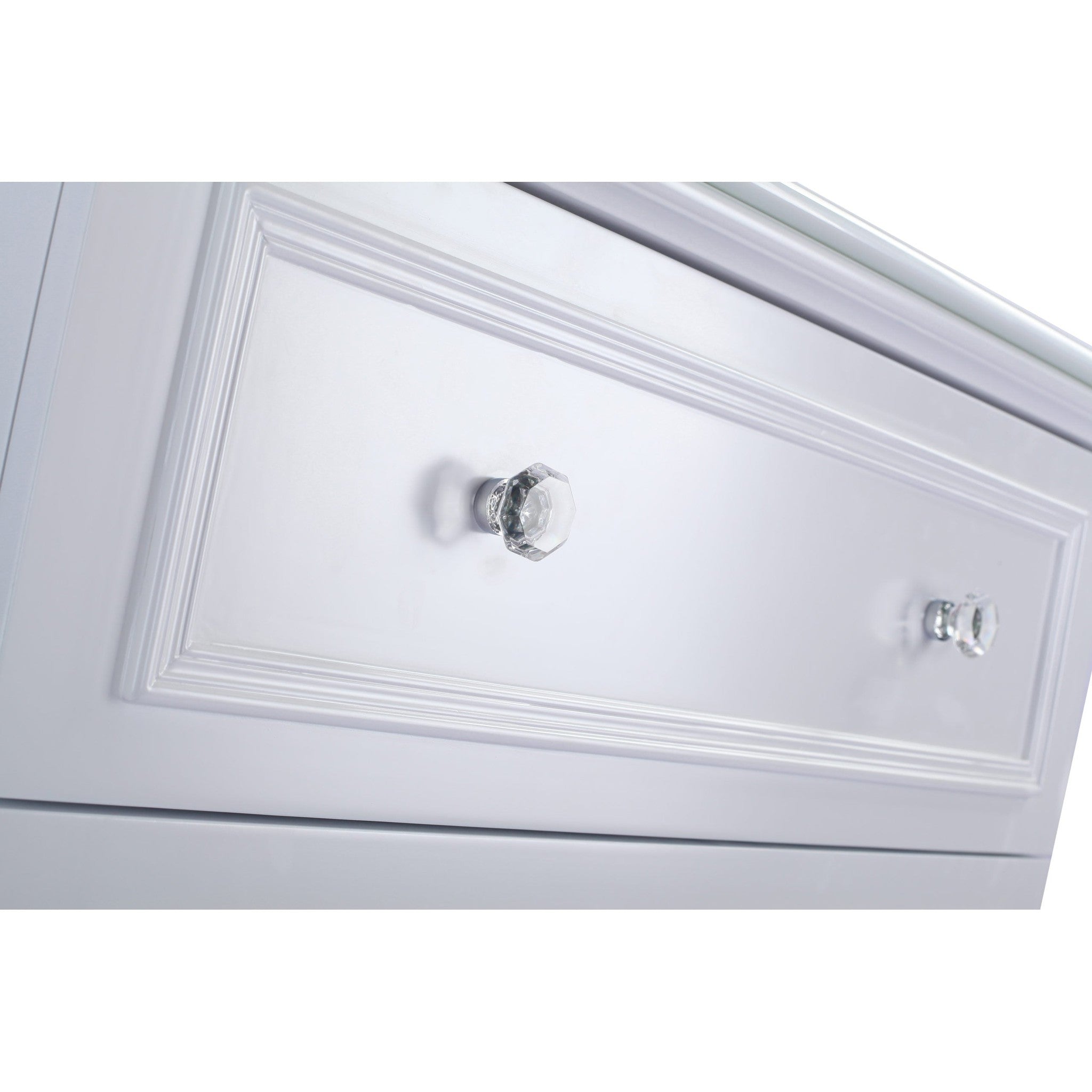 Luna 30" White Bathroom Vanity Cabinet