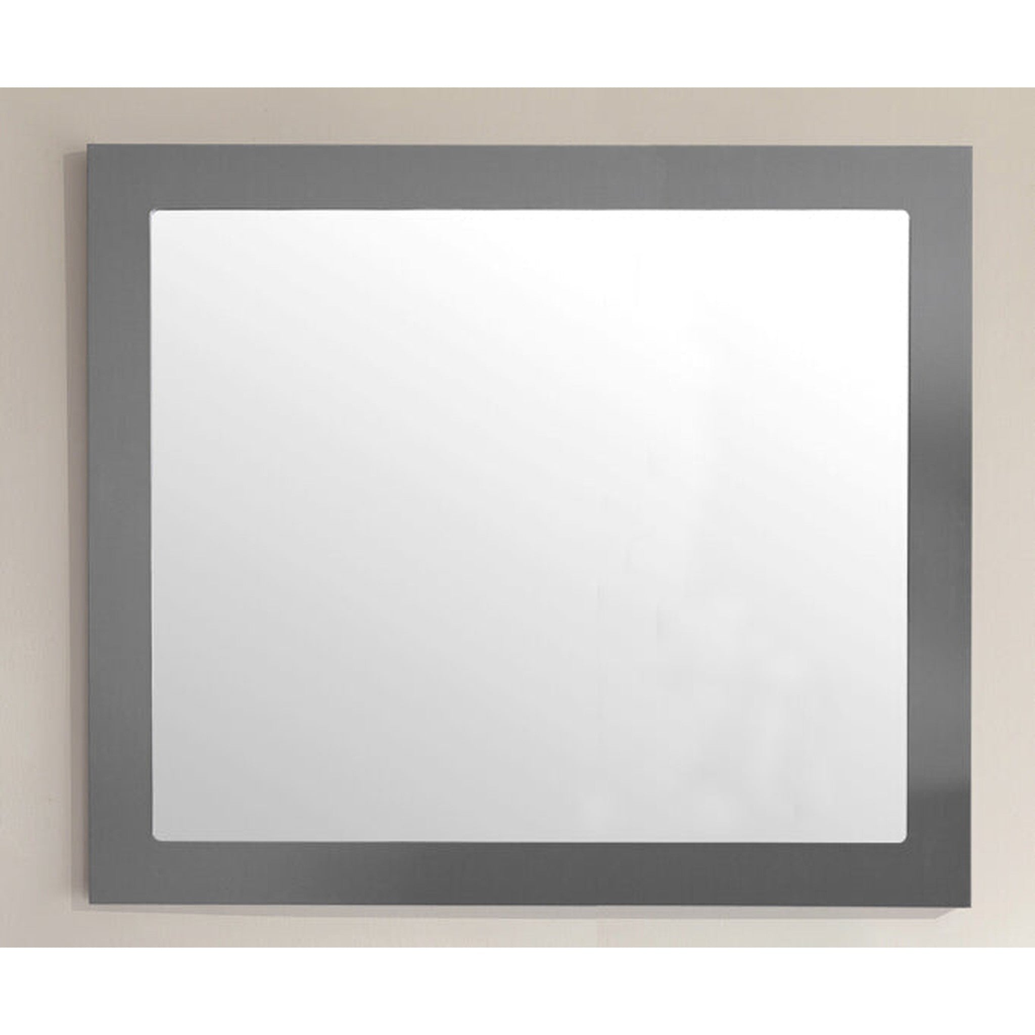 Sterling 36" Framed Rectangular Maple Grey Mirror