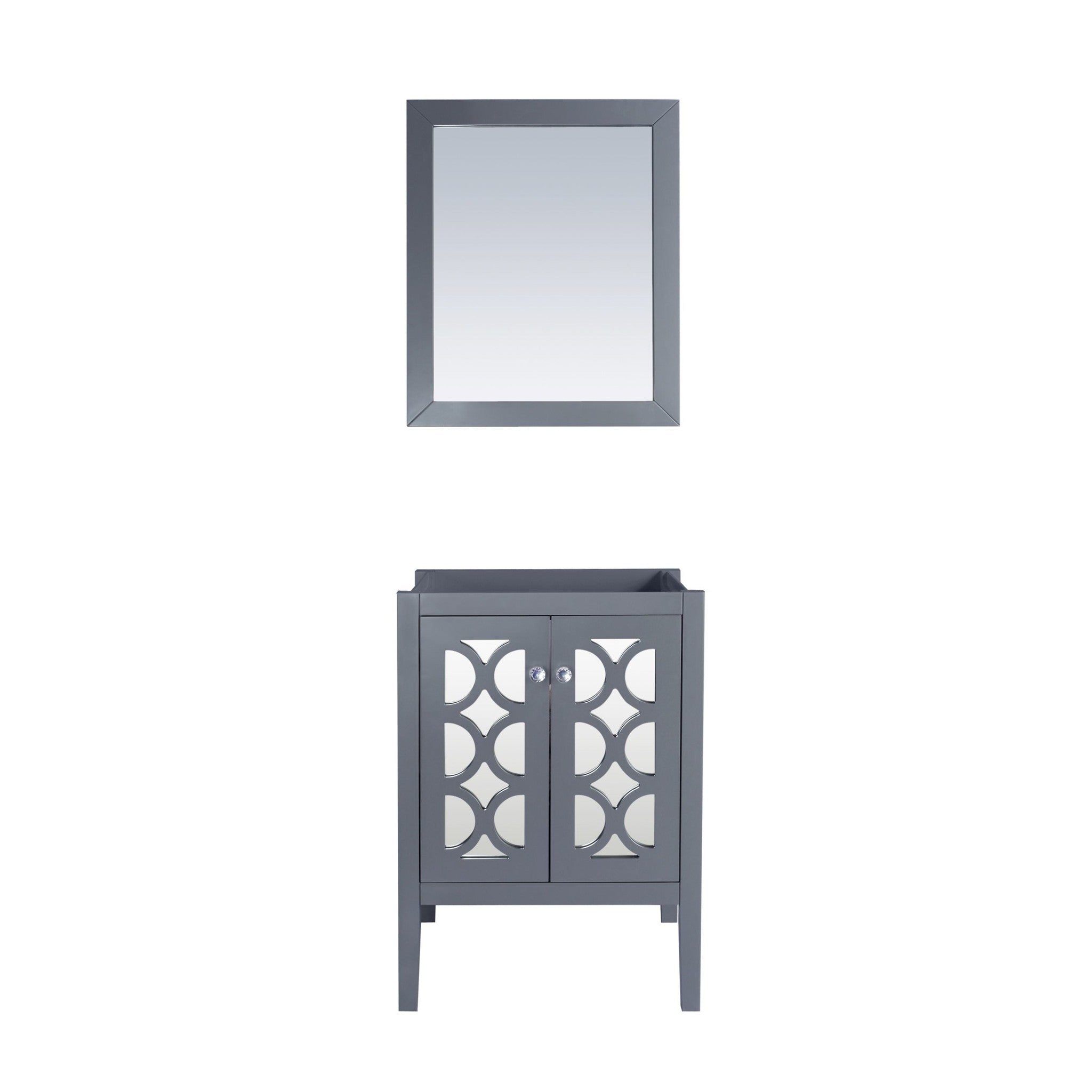 Mediterraneo 24" Grey Bathroom Vanity Cabinet