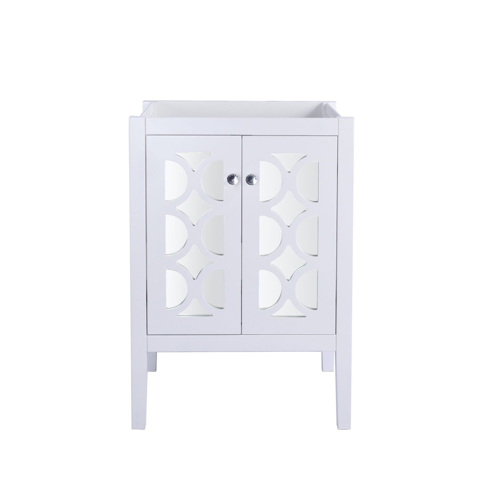 Mediterraneo 24" White Bathroom Vanity Cabinet