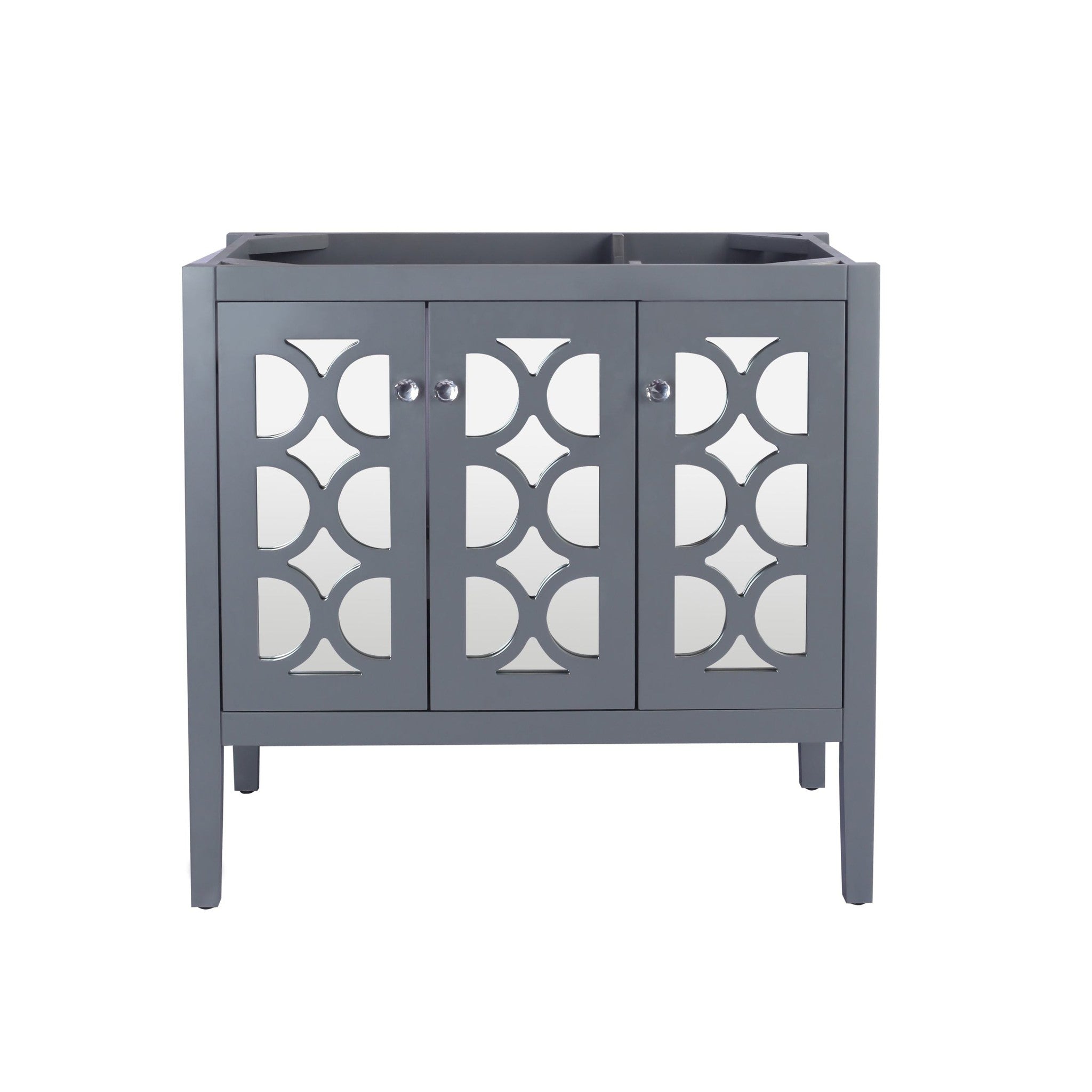 Mediterraneo 36" Grey Bathroom Vanity Cabinet