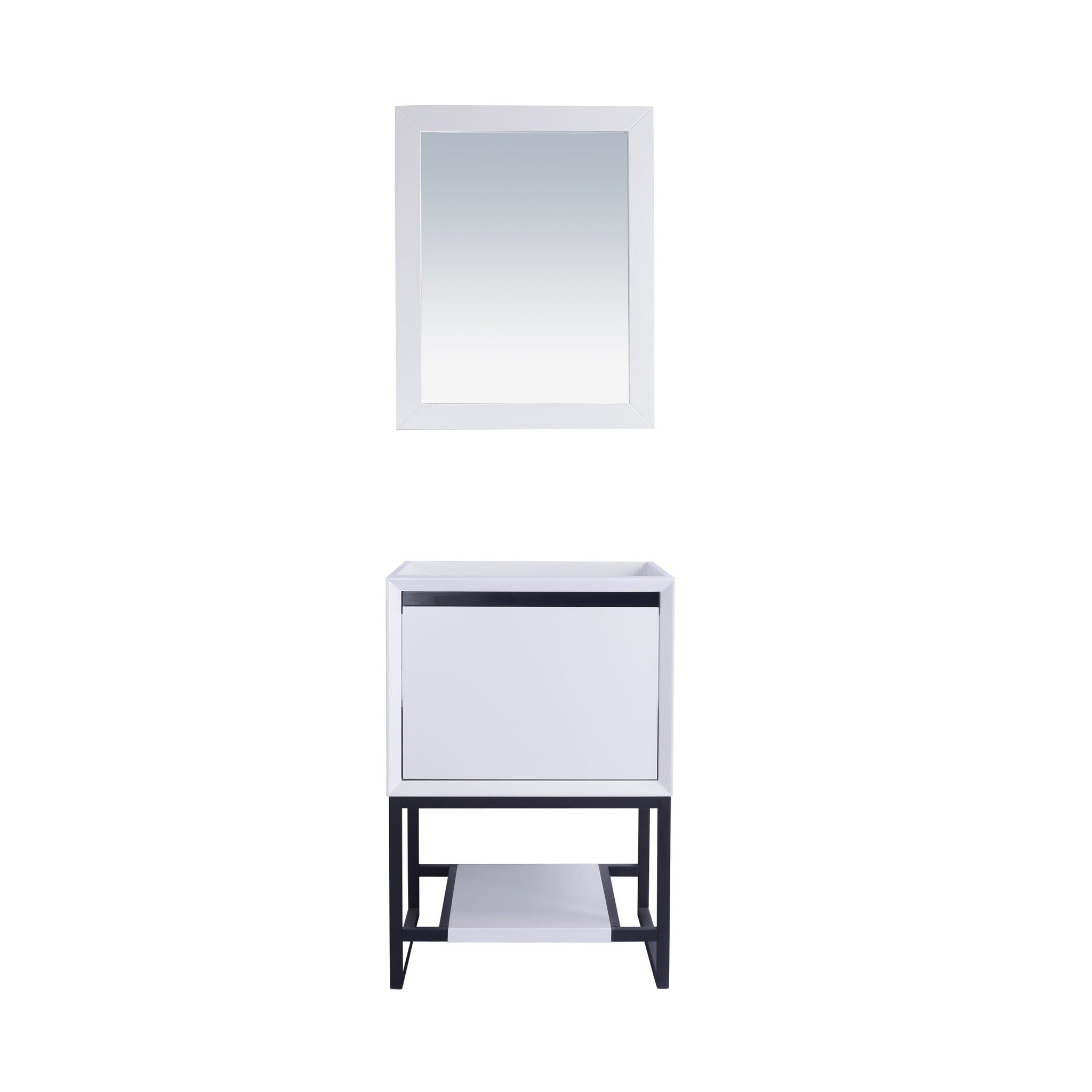 Alto 24" White Bathroom Vanity Cabinet