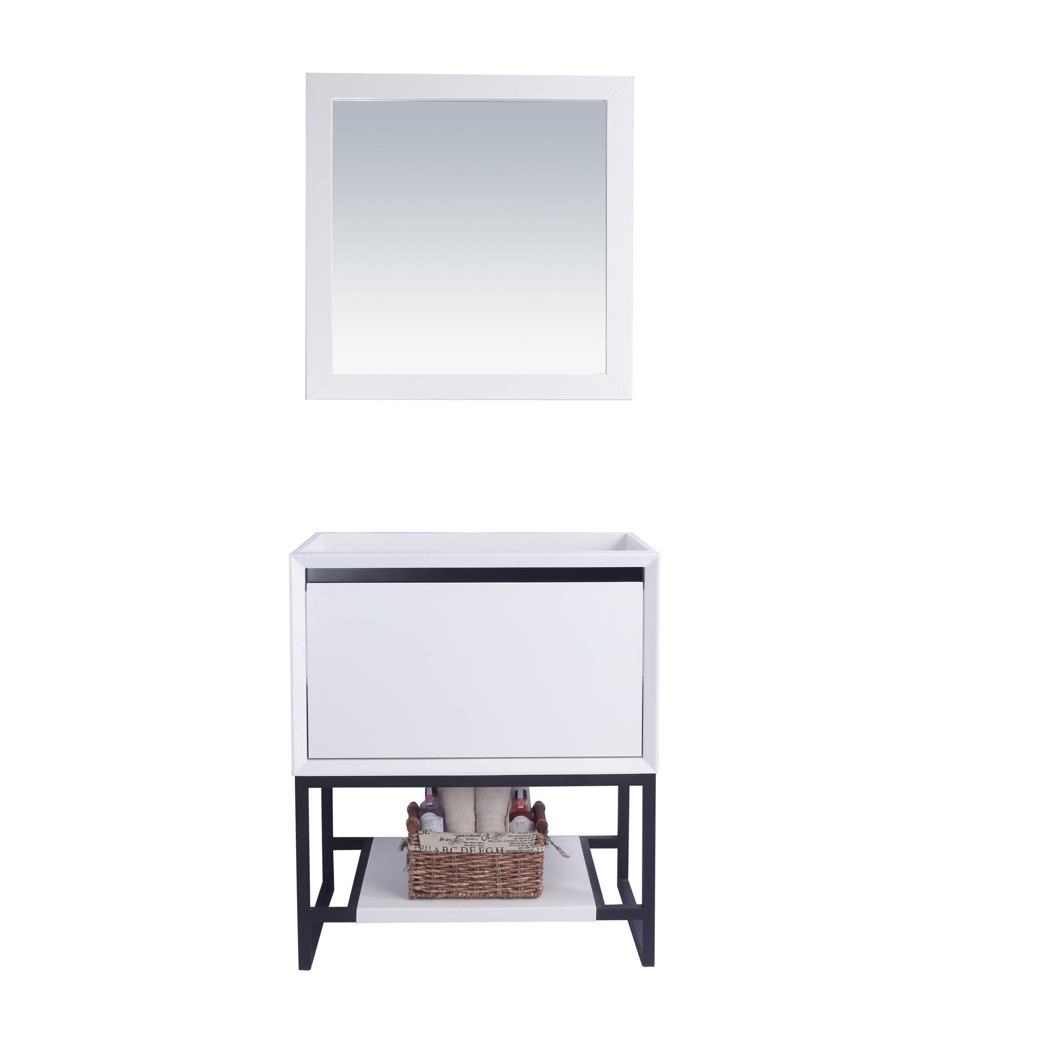 Alto 30" White Bathroom Vanity Cabinet