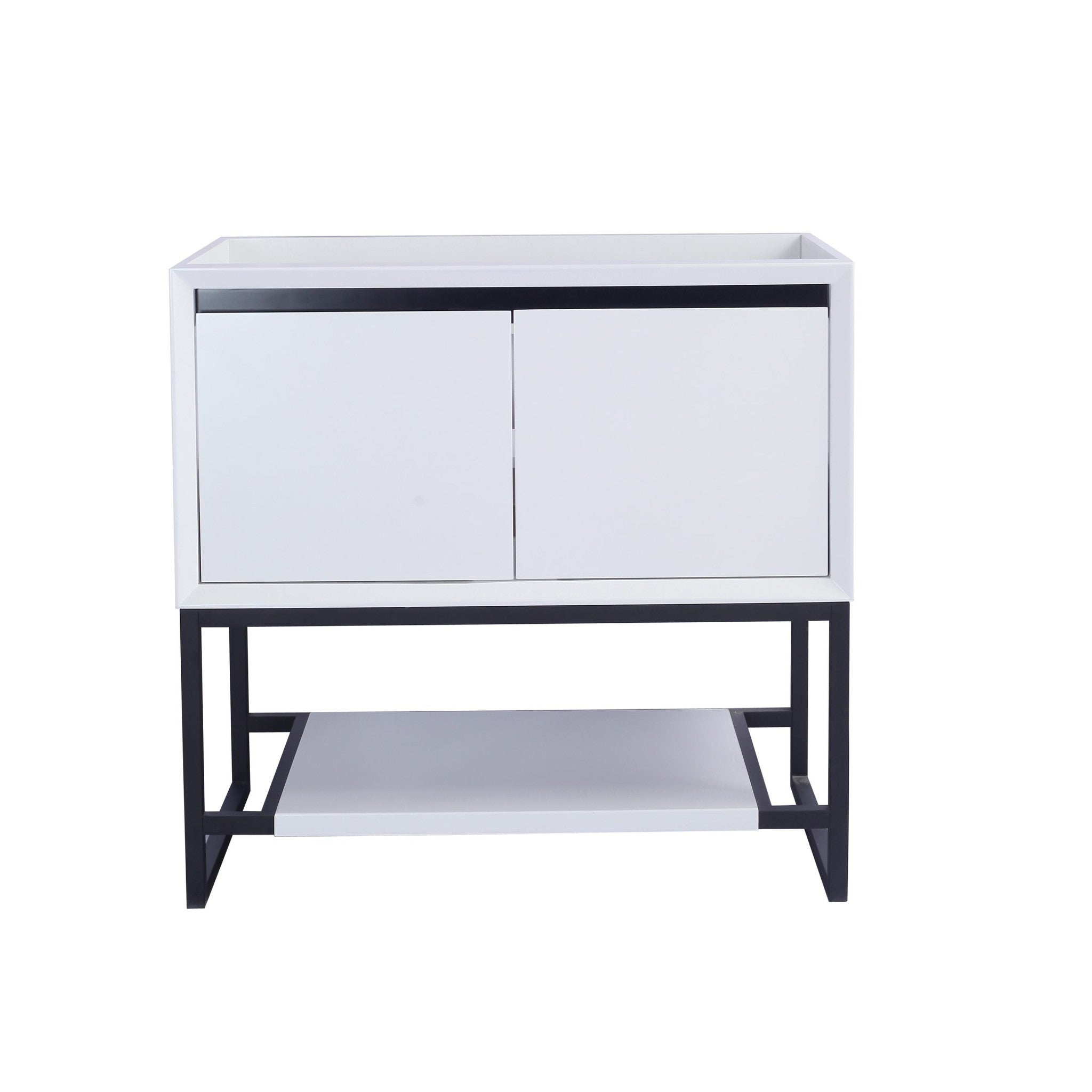 Alto 36" White Bathroom Vanity Cabinet