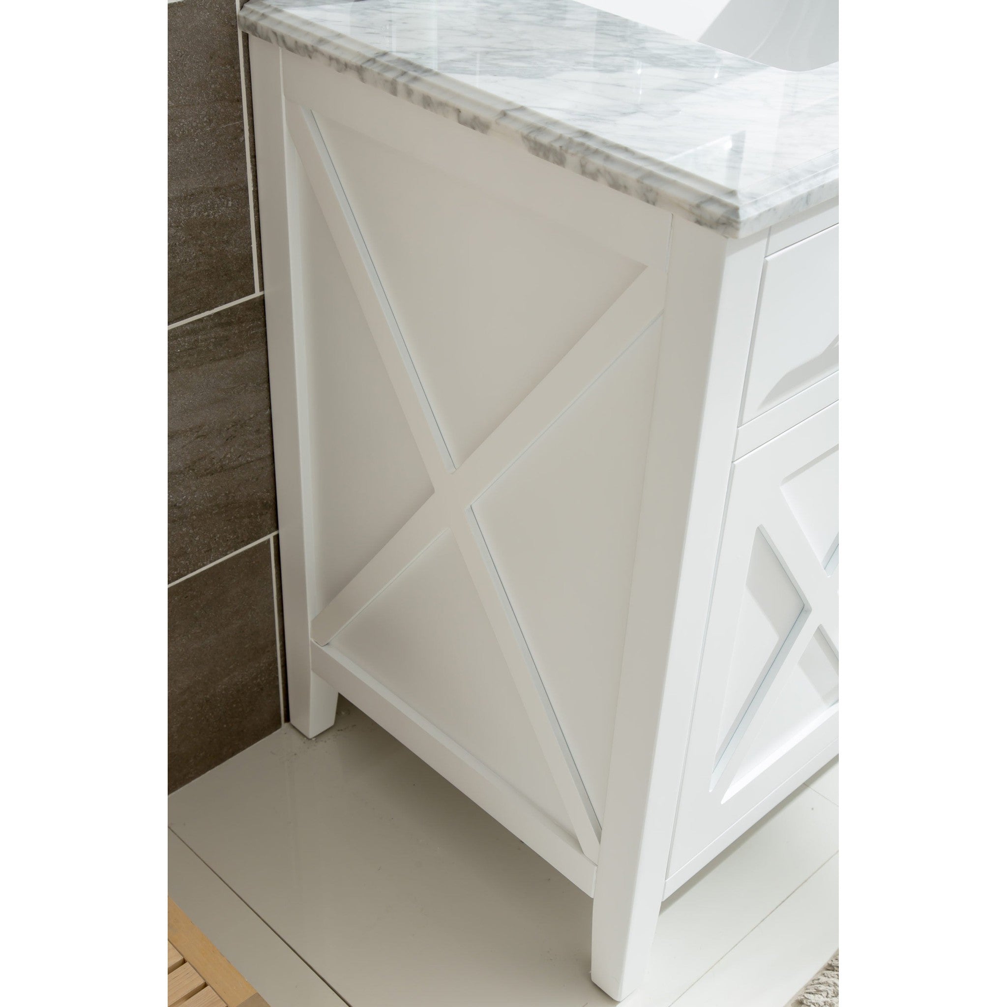 Wimbledon 36" White Bathroom Vanity Cabinet