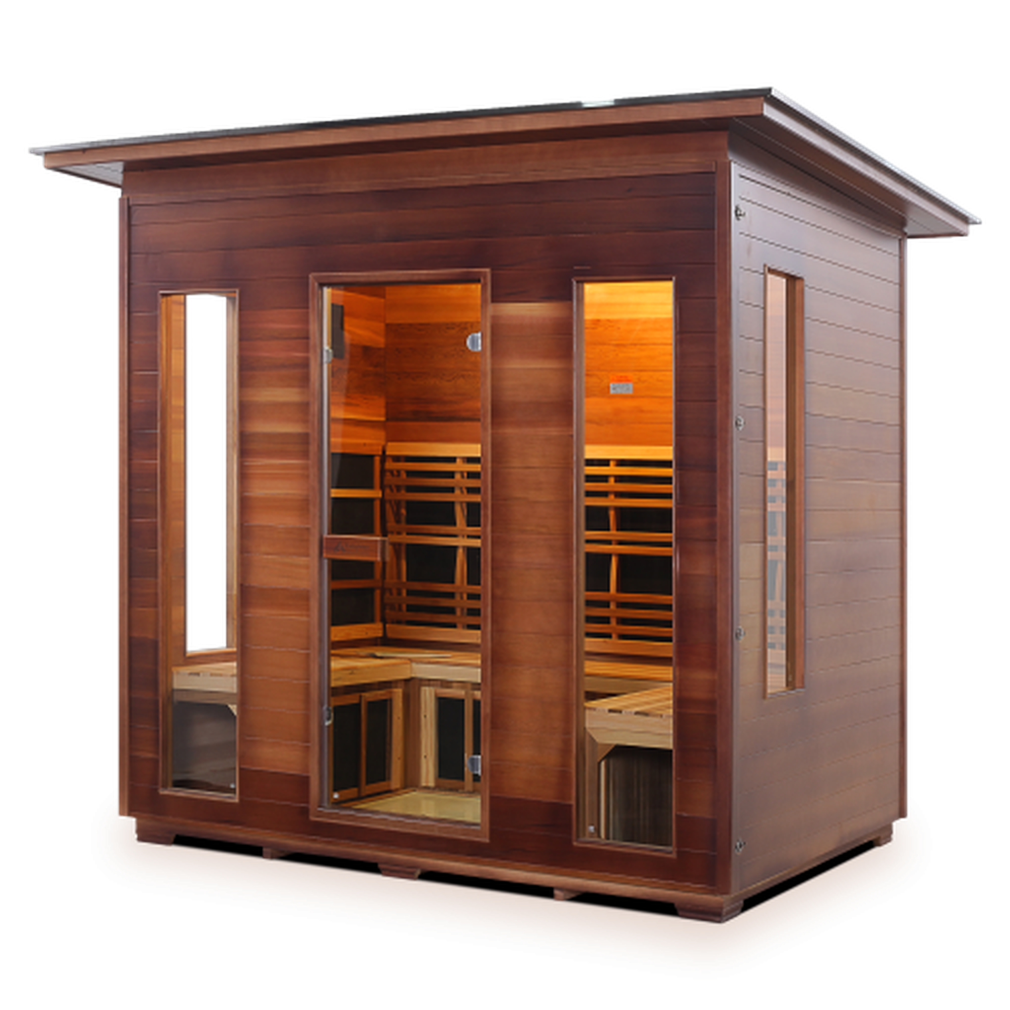 Enlighten Full Spectrum Infrared RUSTIC Sauna - 5 Person Sauna