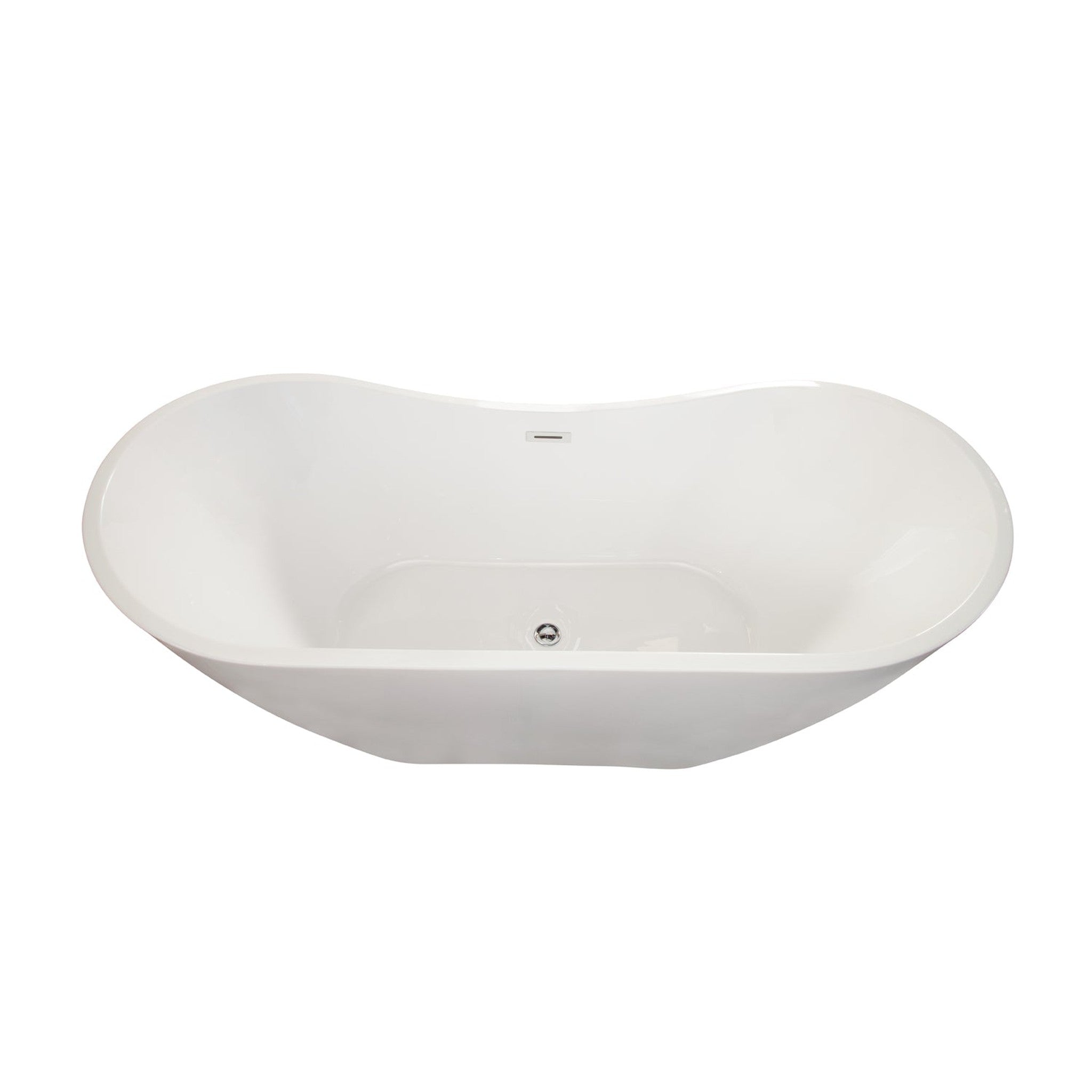 Alana 70" x 32" Freestanding Soaking Acrylic Bathtub