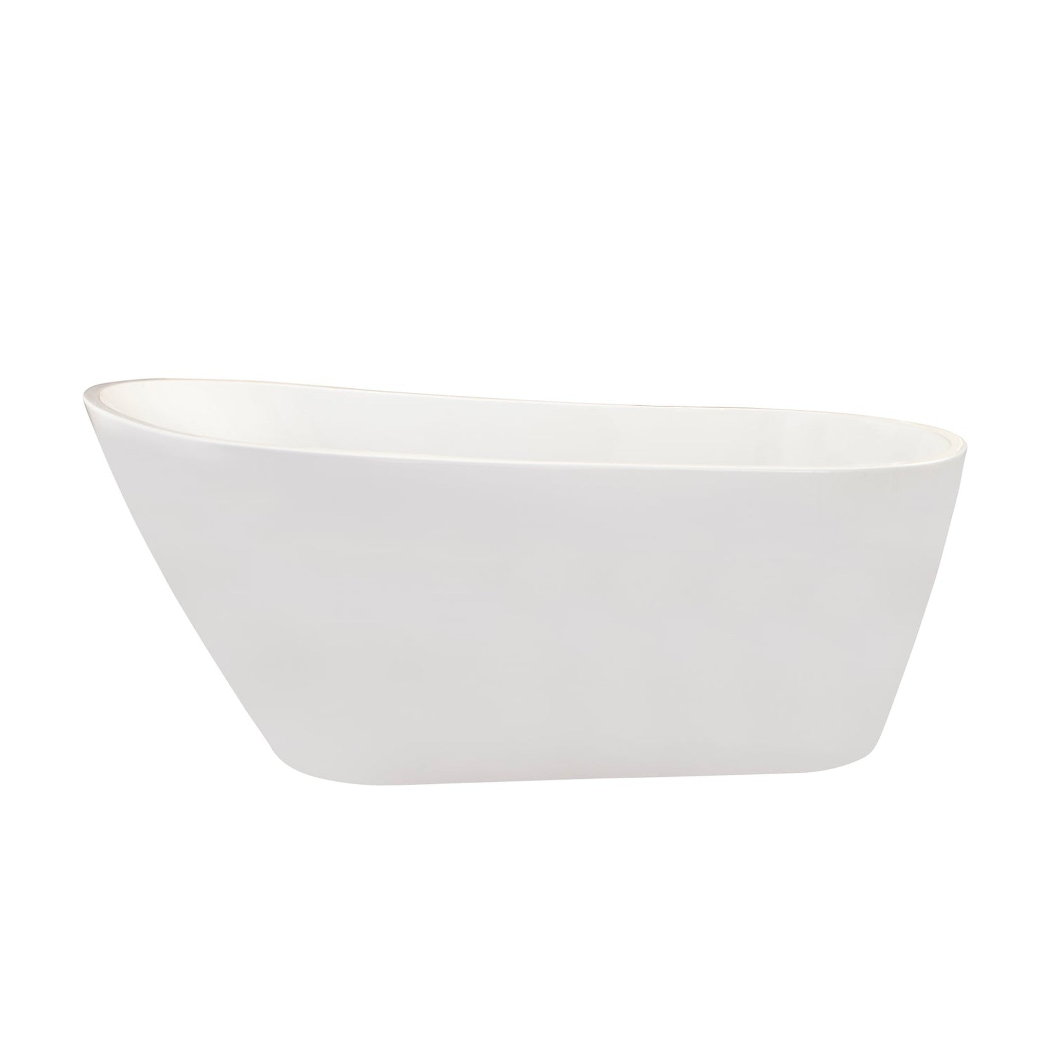 Shaia 67" x 32" Freestanding Soaking Acrylic Bathtub