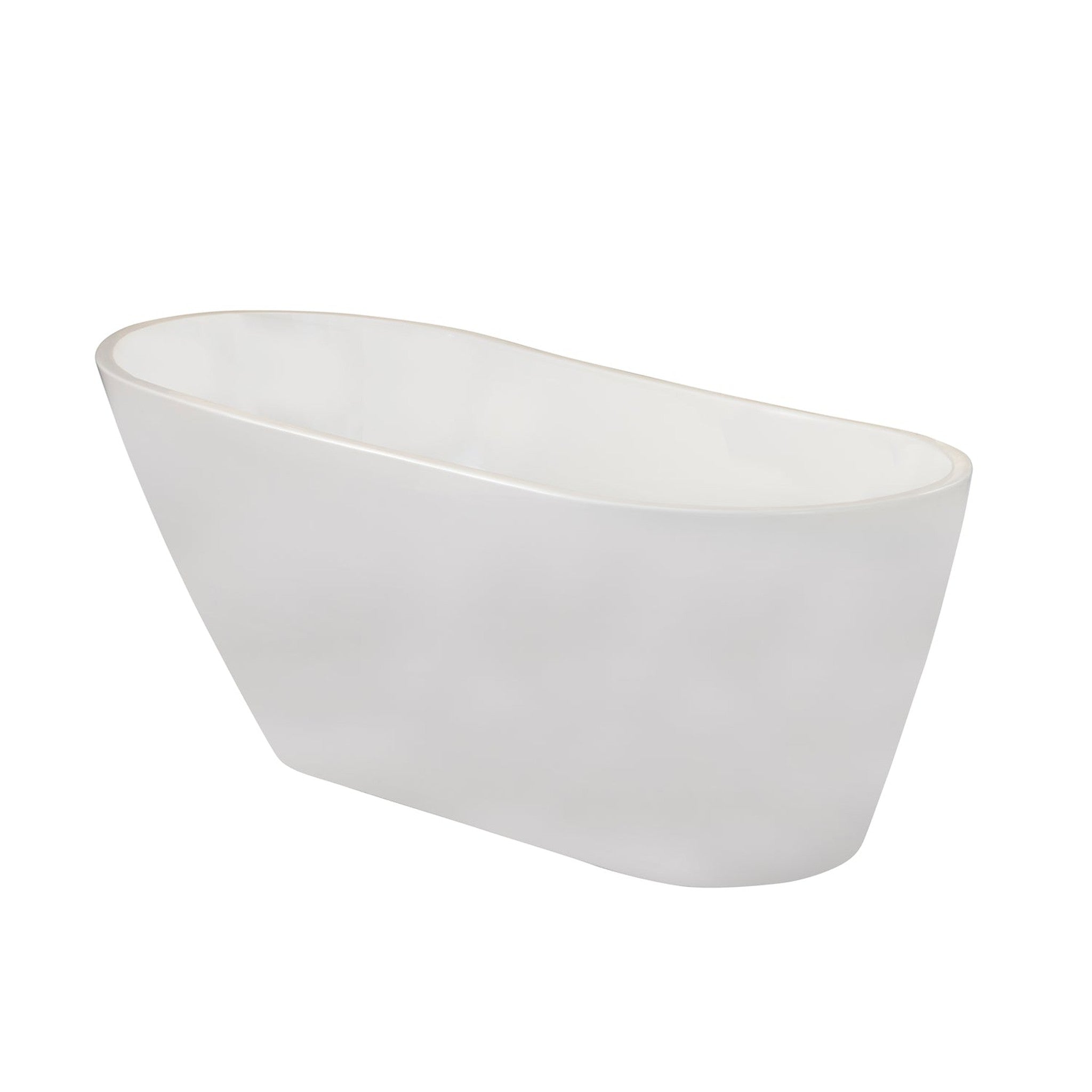 Shaia 67" x 32" Freestanding Soaking Acrylic Bathtub