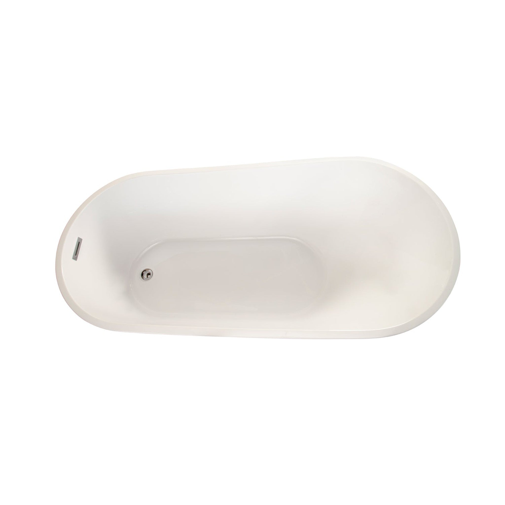 Shaia 67" x 32" Freestanding Soaking Acrylic Bathtub