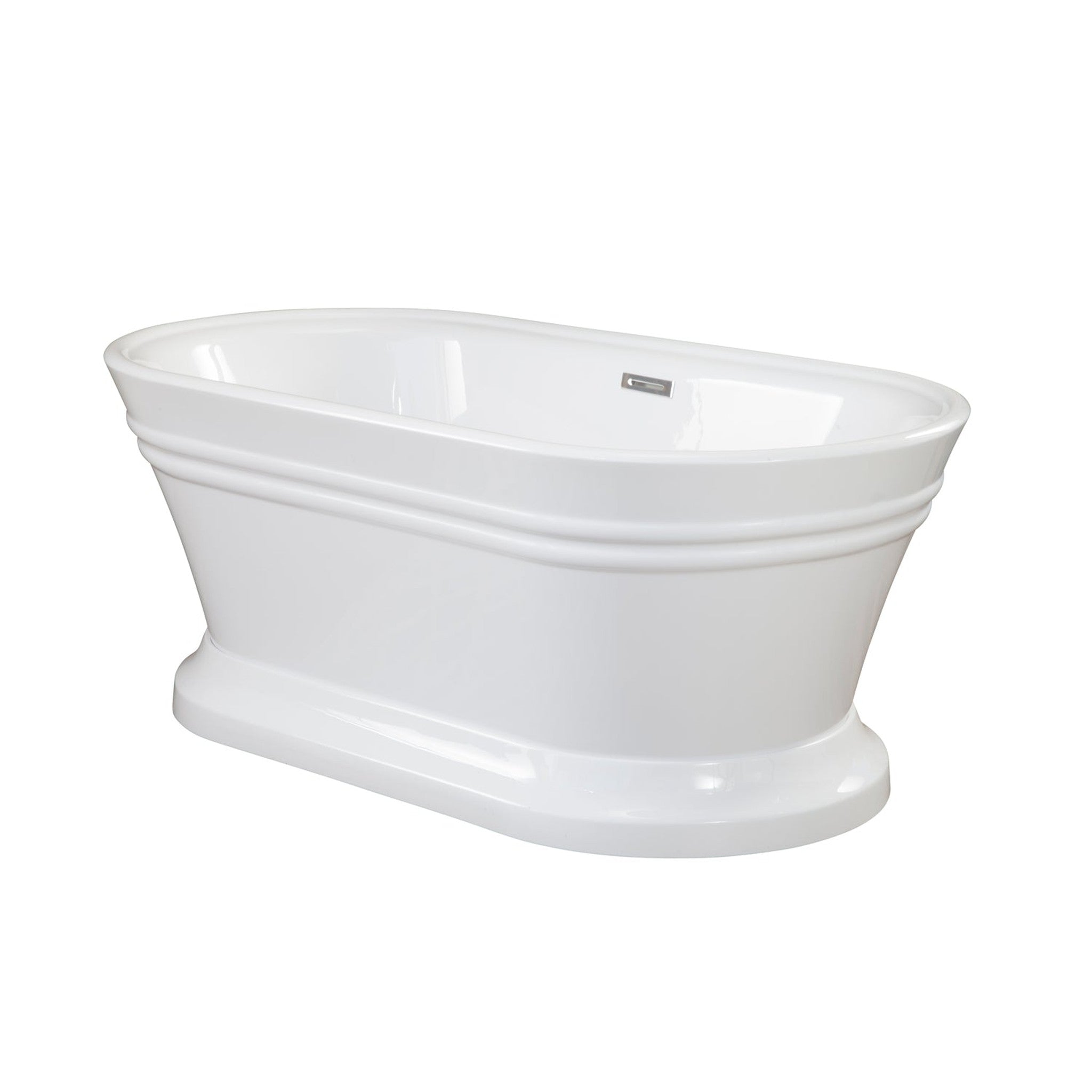 Solace 67" x 31" Freestanding Soaking Acrylic Bathtub