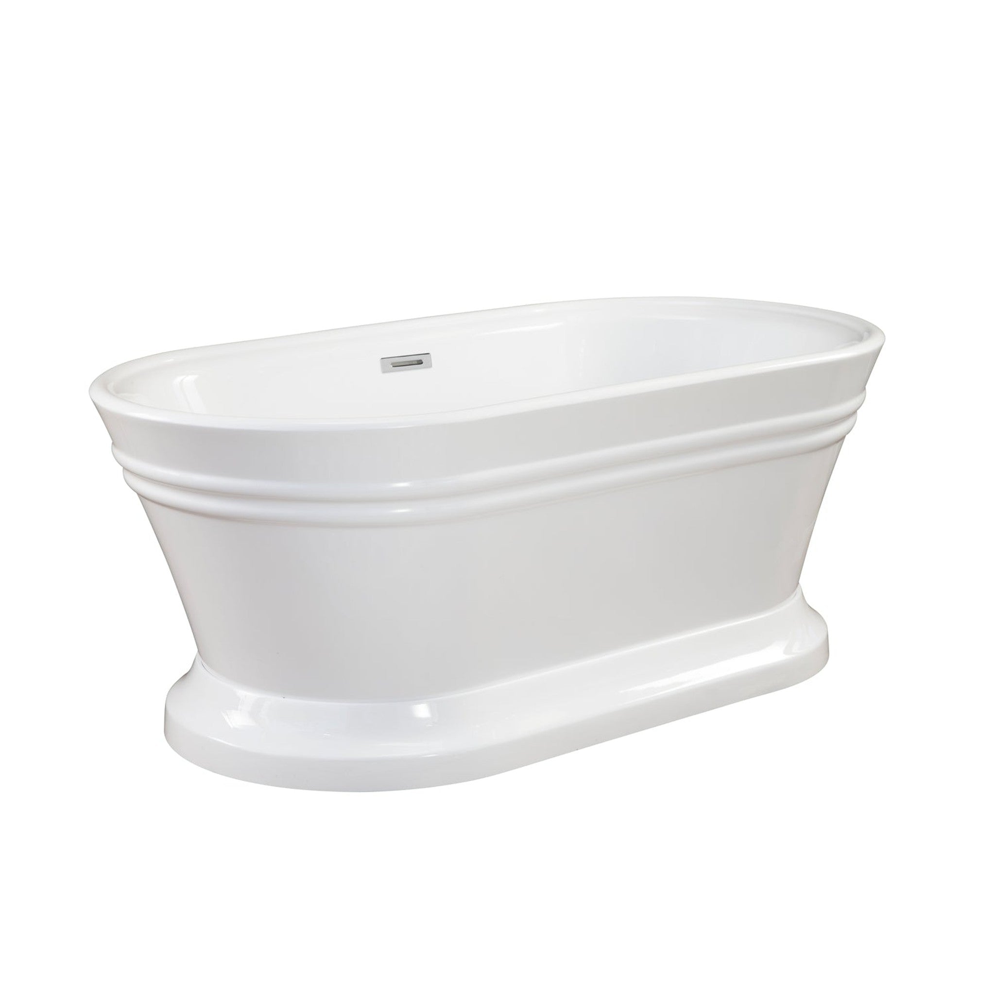 Solace 67" x 31" Freestanding Soaking Acrylic Bathtub