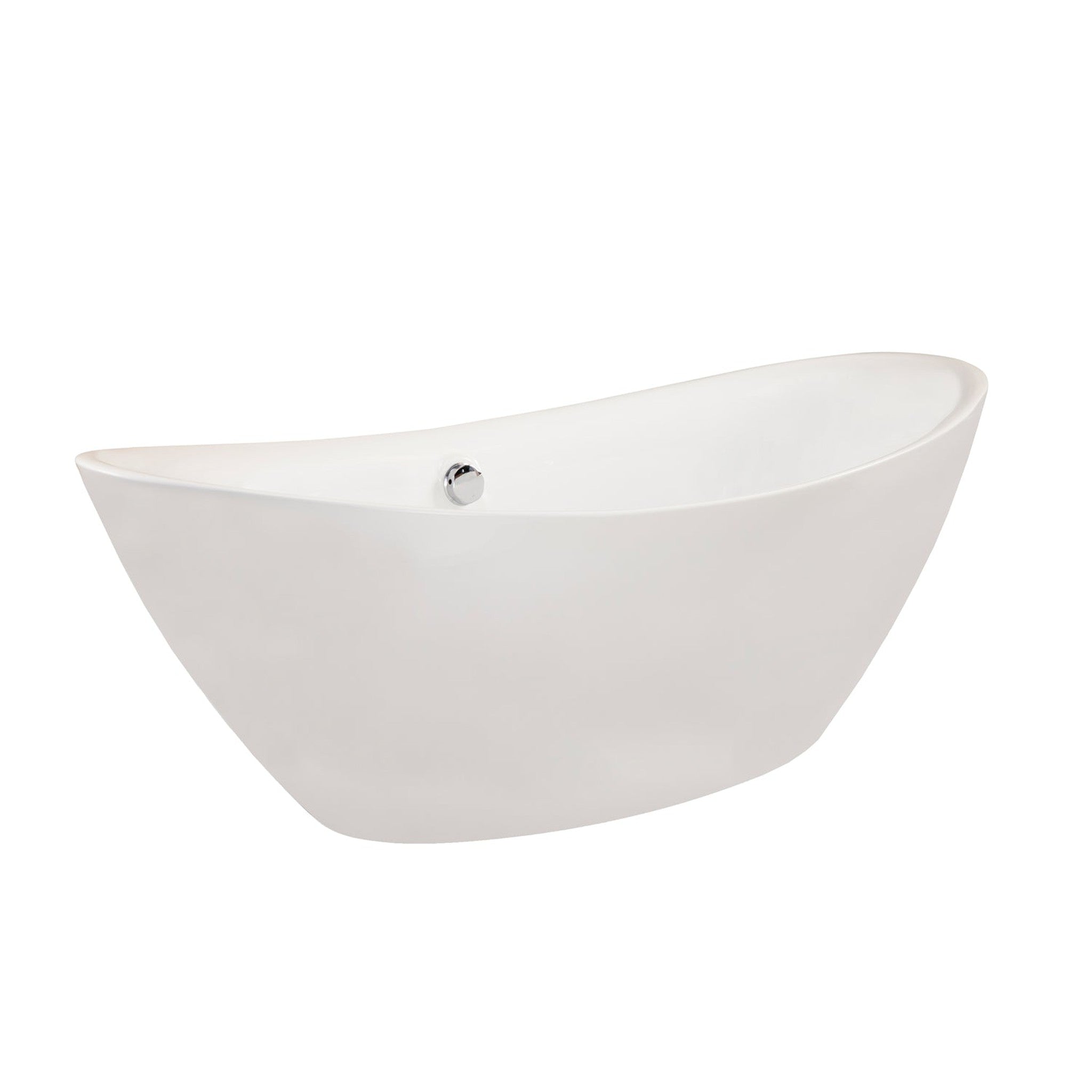 Allegra 71" x 34" Freestanding Soaking Acrylic Bathtub