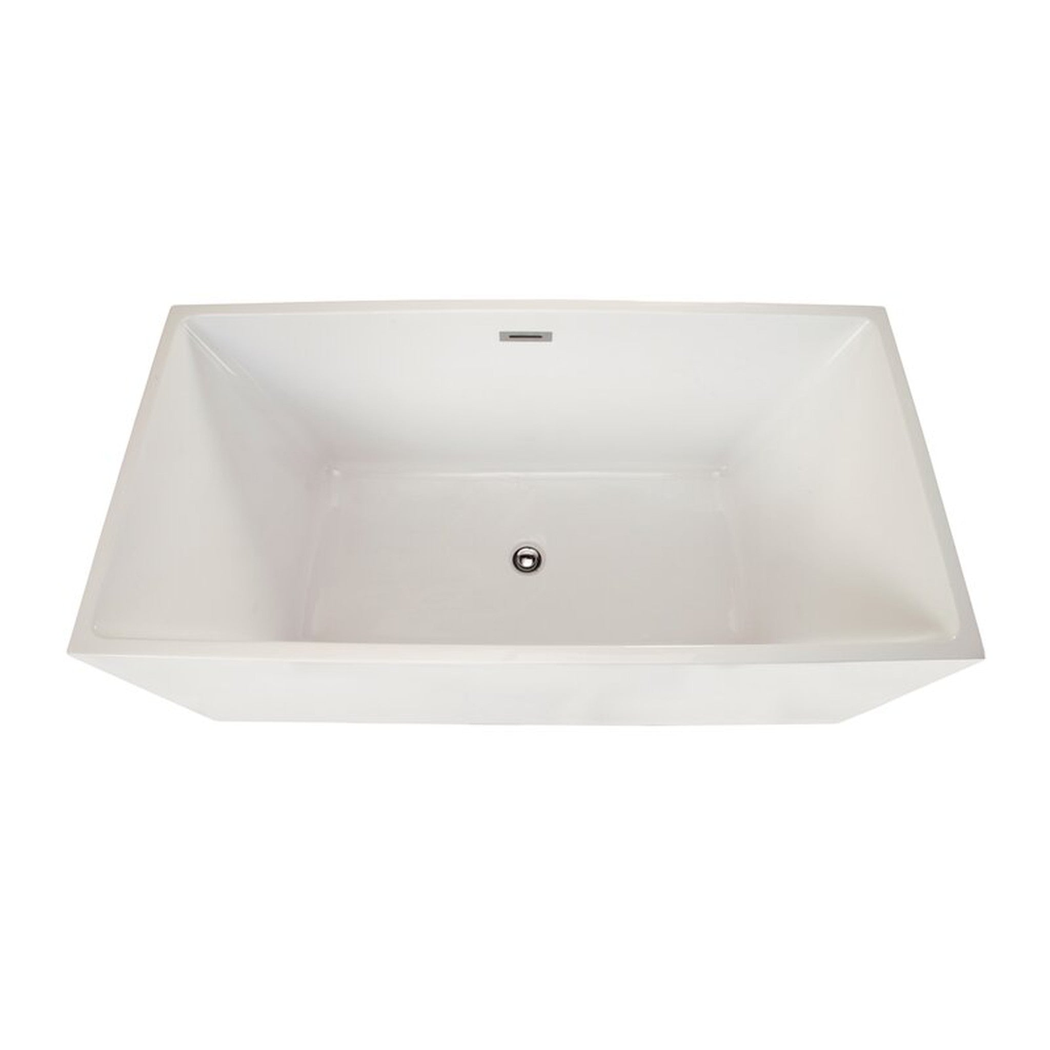 Persephone 59" x 30" Freestanding Soaking Acrylic Bathtub