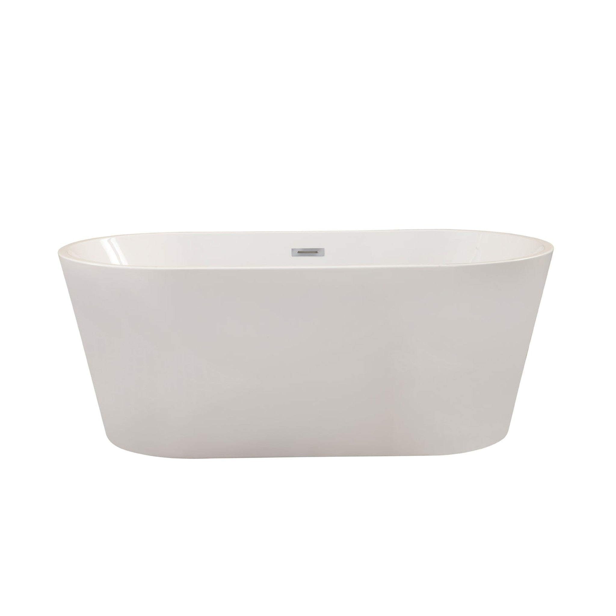 Cielo 59" x 30" Freestanding Soaking Acrylic Bathtub