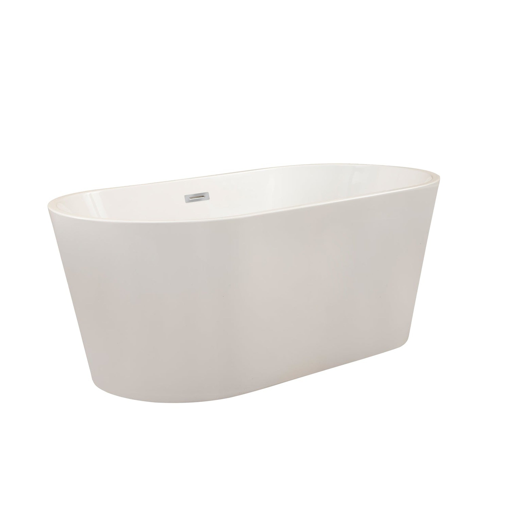 Cielo 59" x 30" Freestanding Soaking Acrylic Bathtub