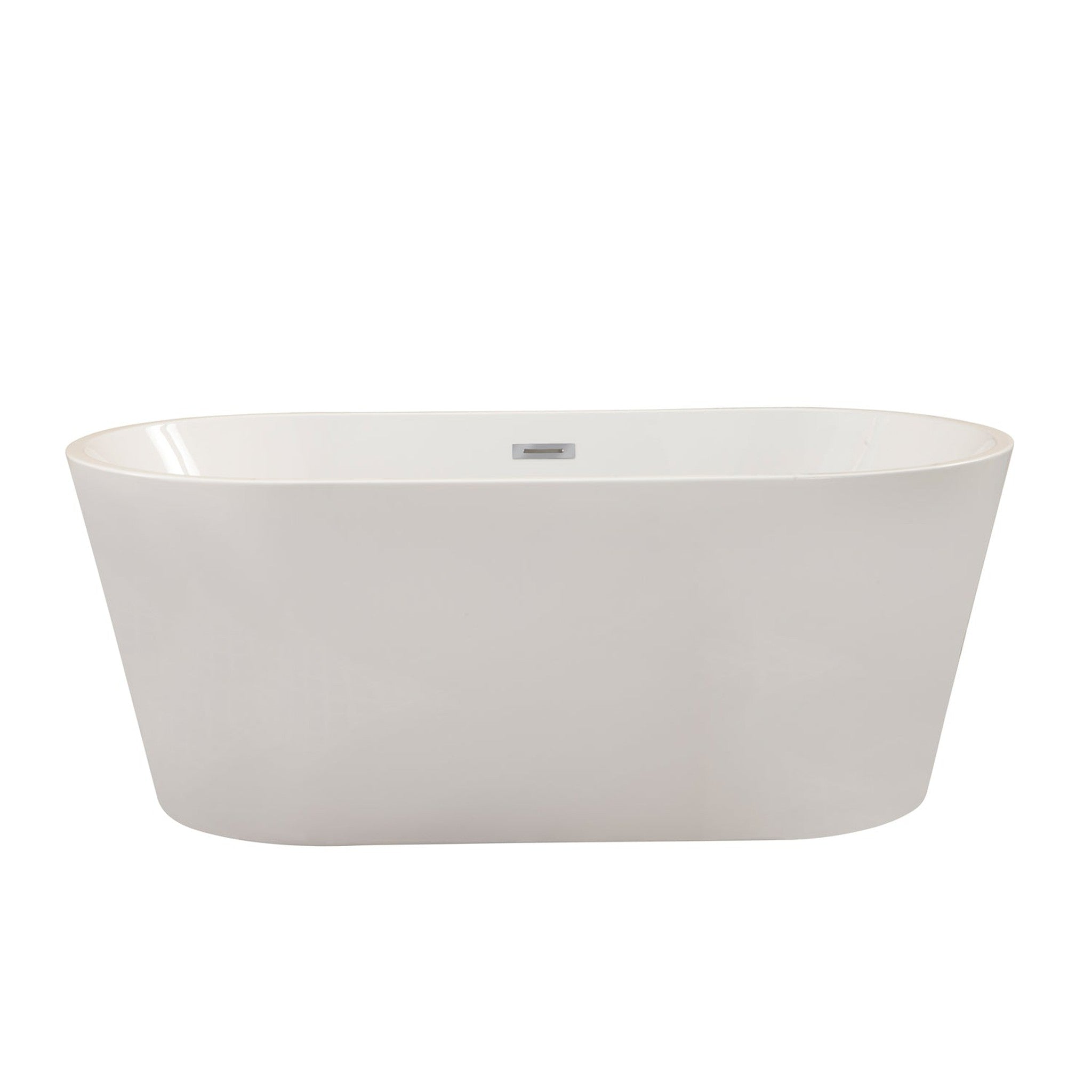 Cielo 67" x 32" Freestanding Soaking Acrylic Bathtub