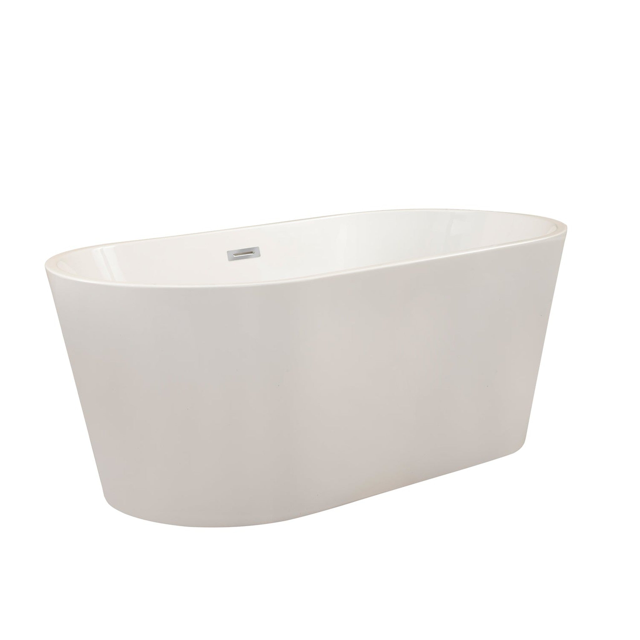 Cielo 67" x 32" Freestanding Soaking Acrylic Bathtub