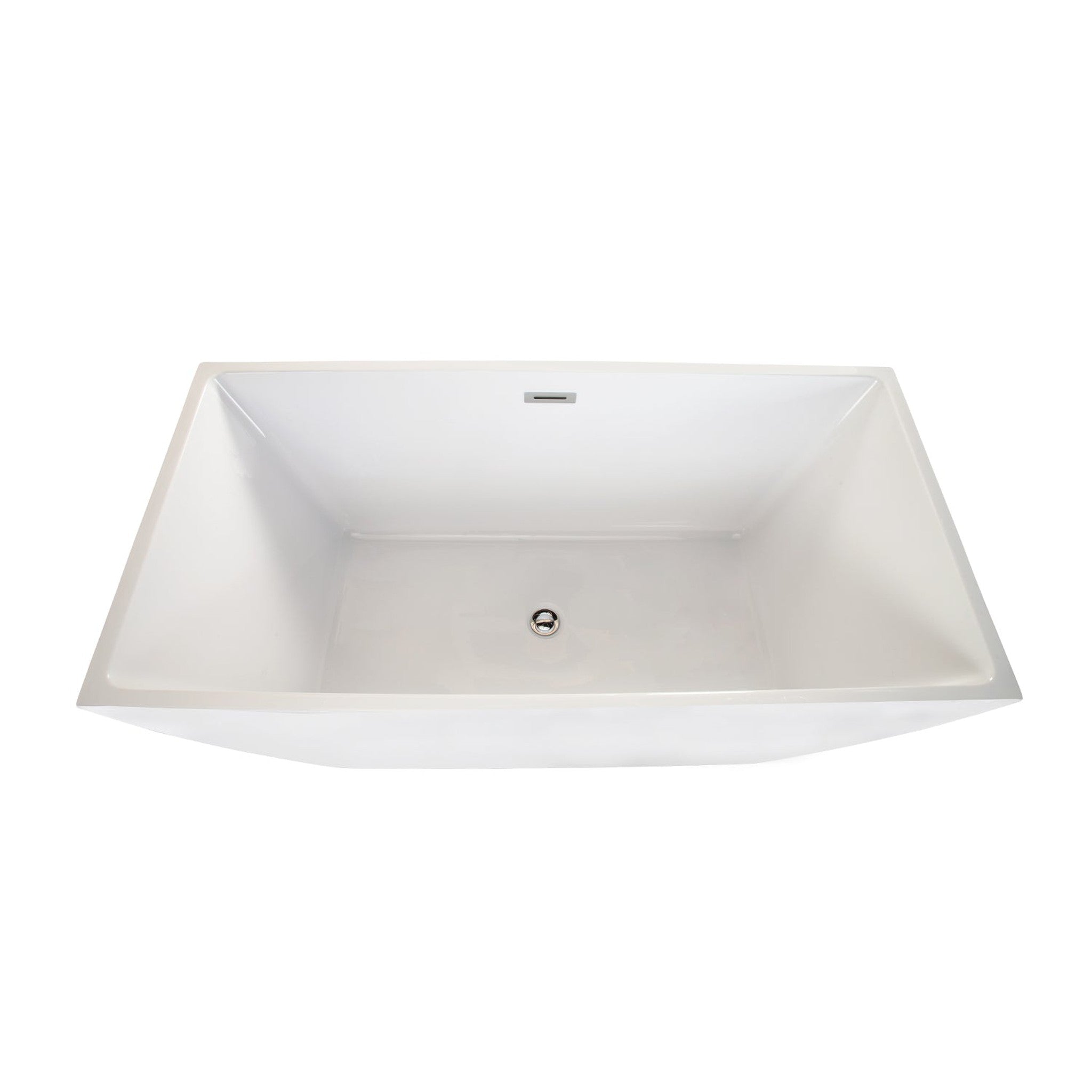 Montague 59" x 30" Freestanding Soaking Acrylic Bathtub