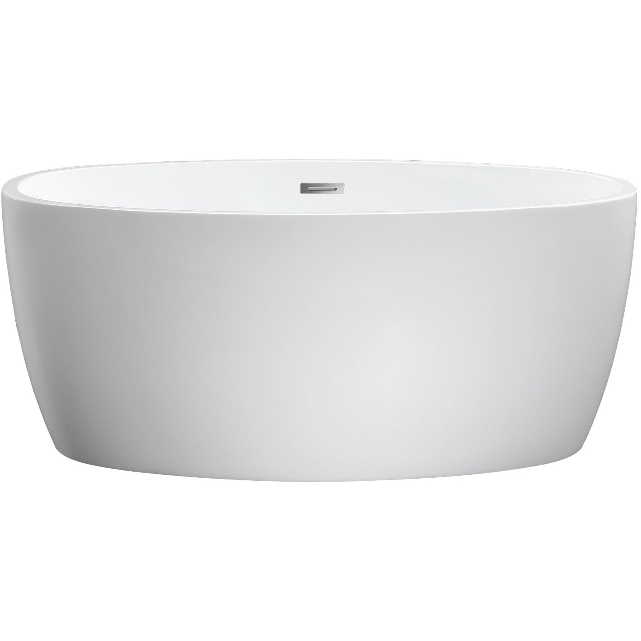 Jolie 55" x 32" Freestanding Soaking Acrylic Bathtub