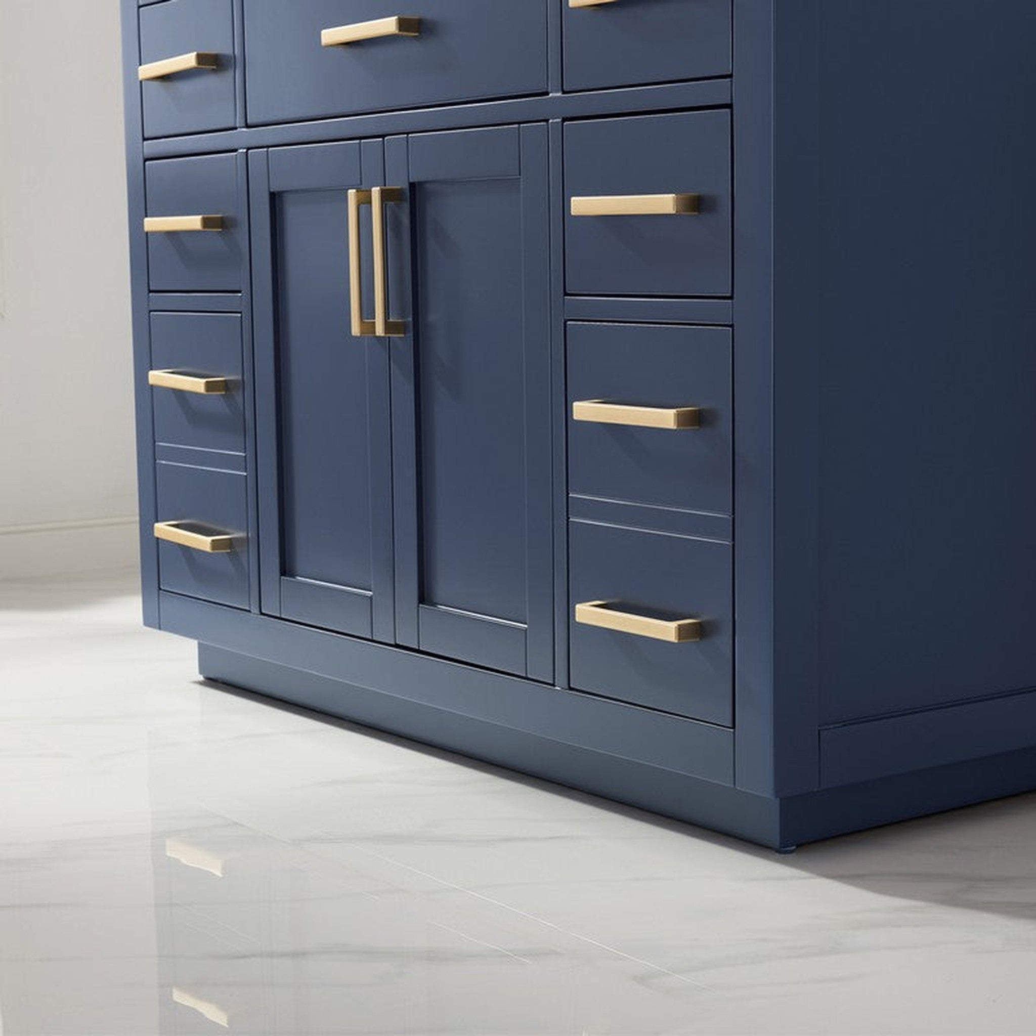 Ivy 48" Single Bathroom Vanity Cabinet Only in Royal Blue without Countertop and Mirror