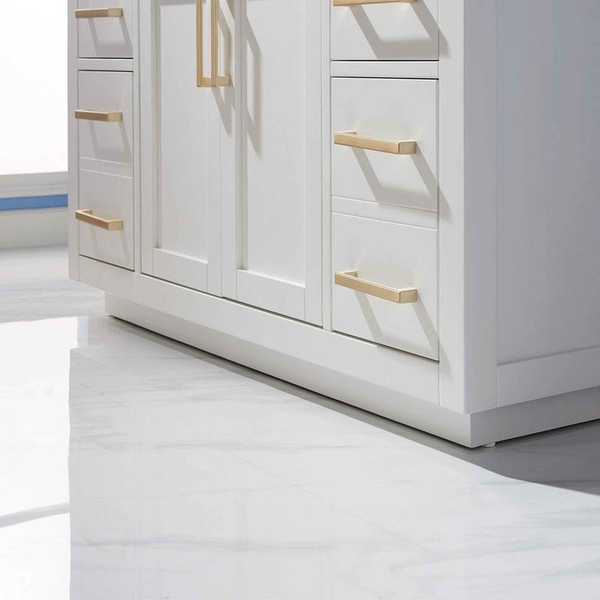 Ivy 48" Single Bathroom Vanity Cabinet Only in White without Countertop and Mirror