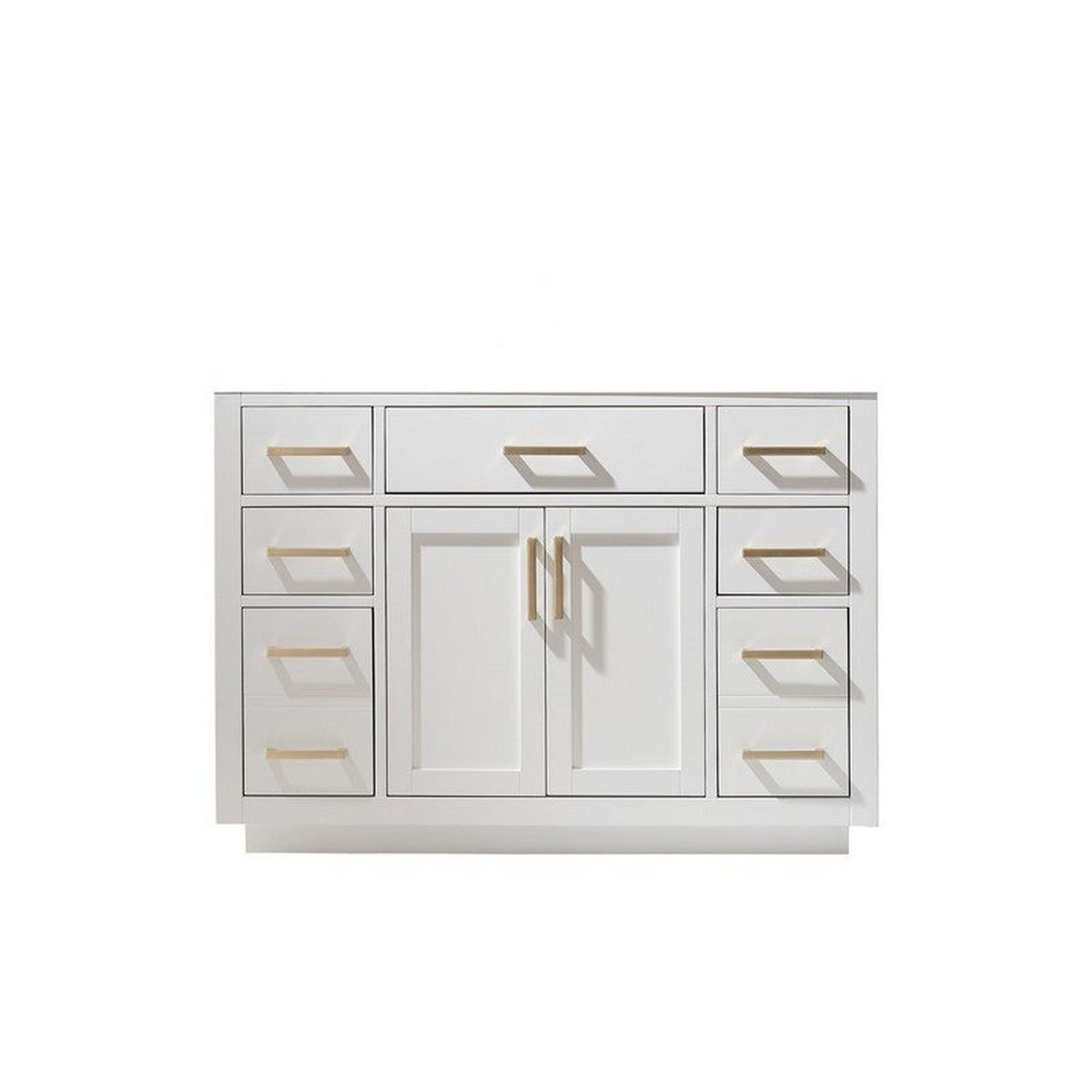 Ivy 48" Single Bathroom Vanity Cabinet Only in White without Countertop and Mirror