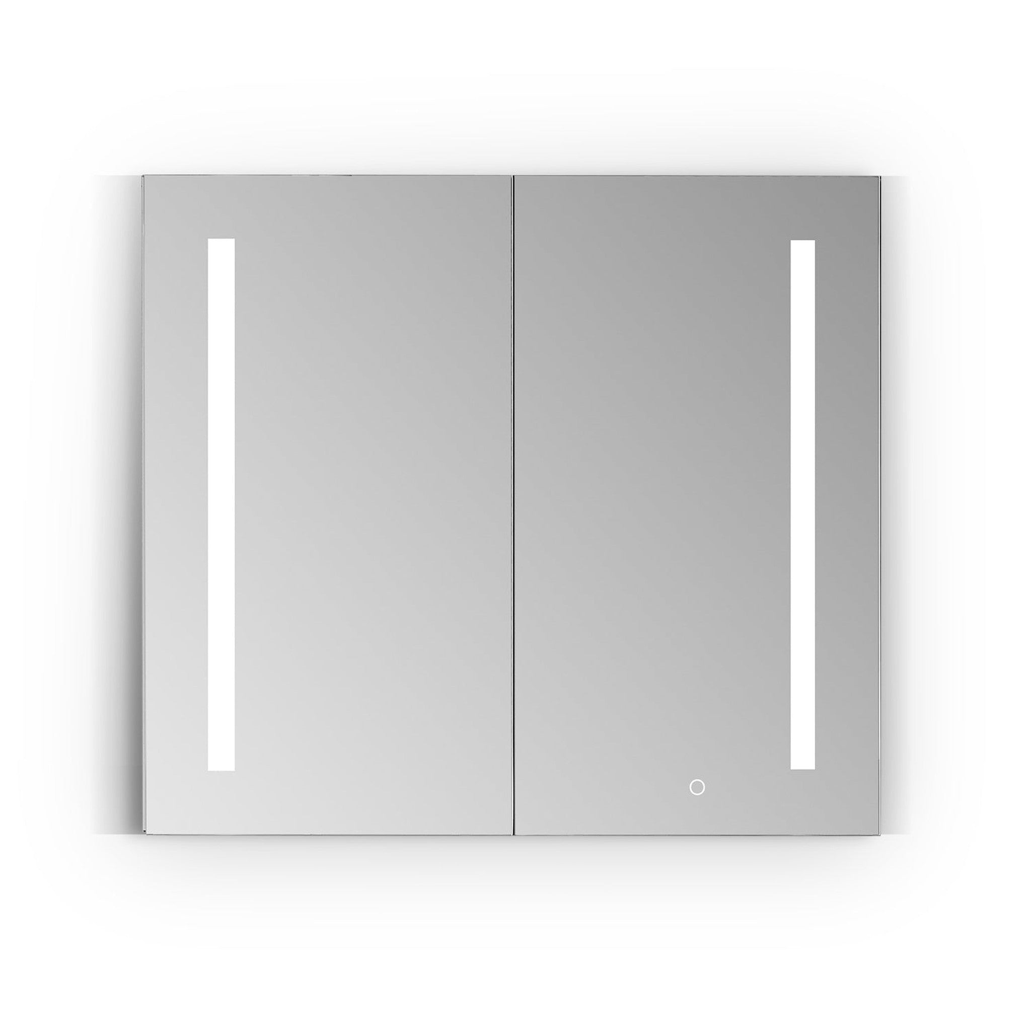 Catola Rectangle 36" Frameless Surface-Mount/Recessed LED Lighted Bathroom Medicine Cabinet